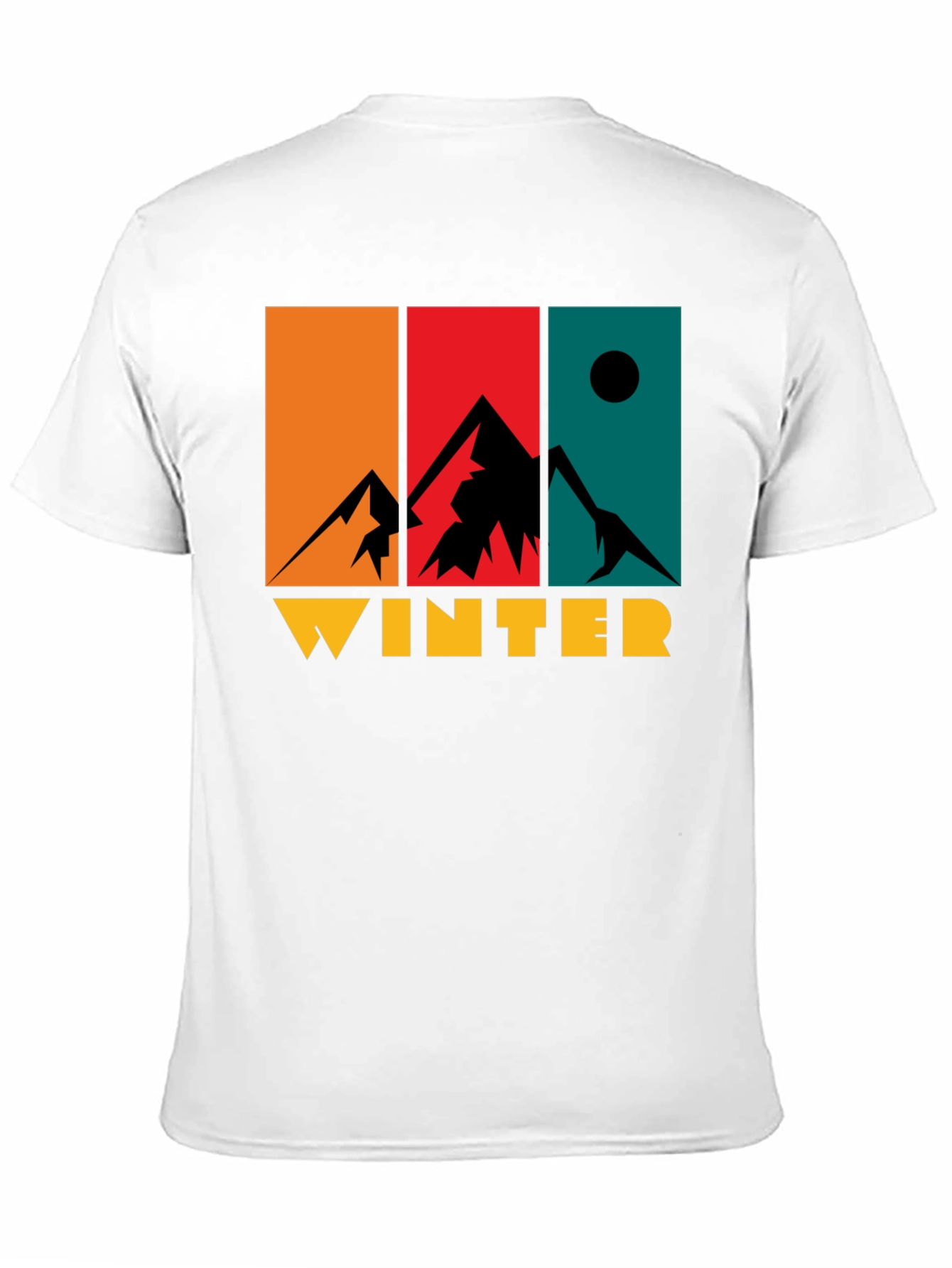 Winter Mountain Graphic Tee - Retro Style