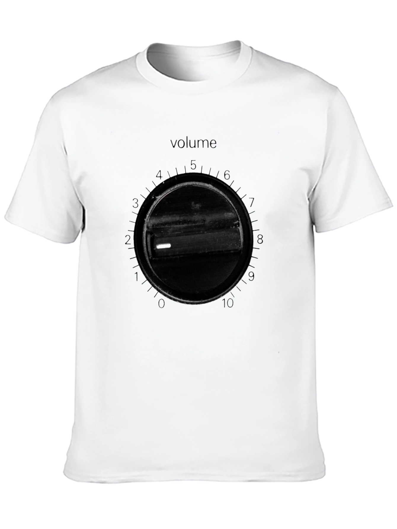 Volume Knob Black T-Shirt - Mens Graphic Tee