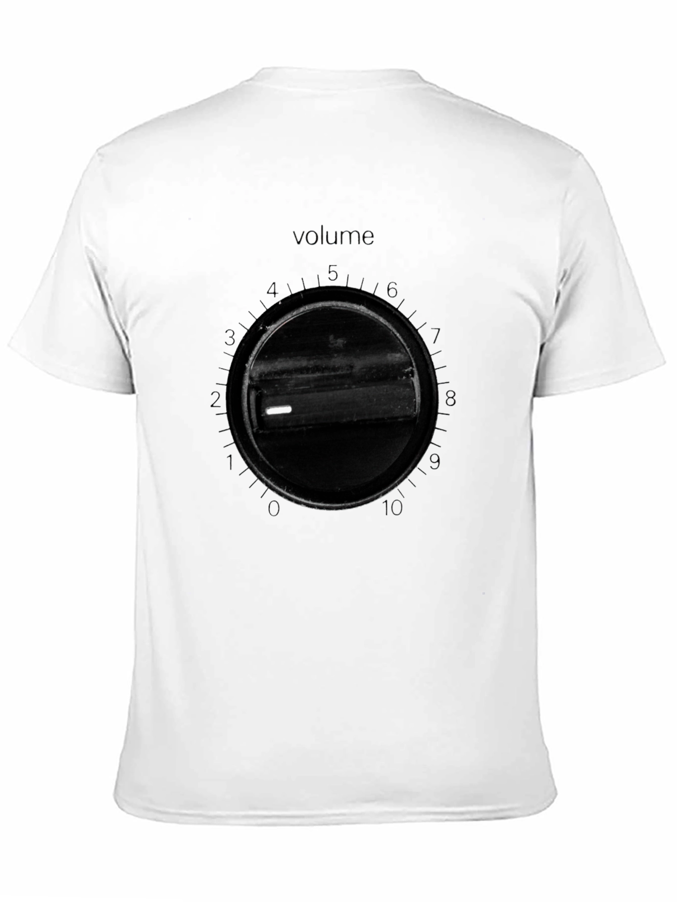 Volume Knob Black T-Shirt - Mens Graphic Tee