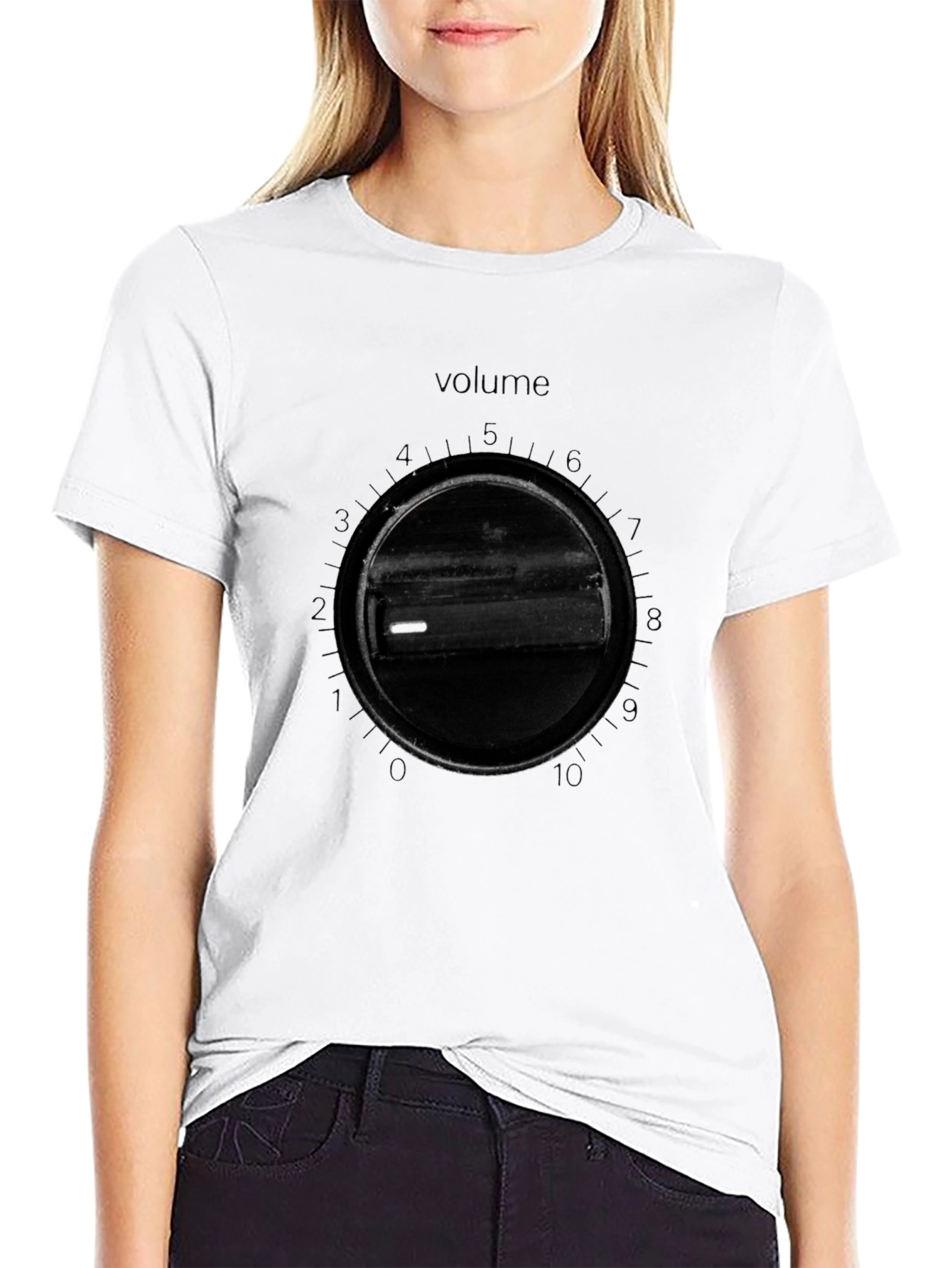 Volume Knob Black T-Shirt - Mens Graphic Tee