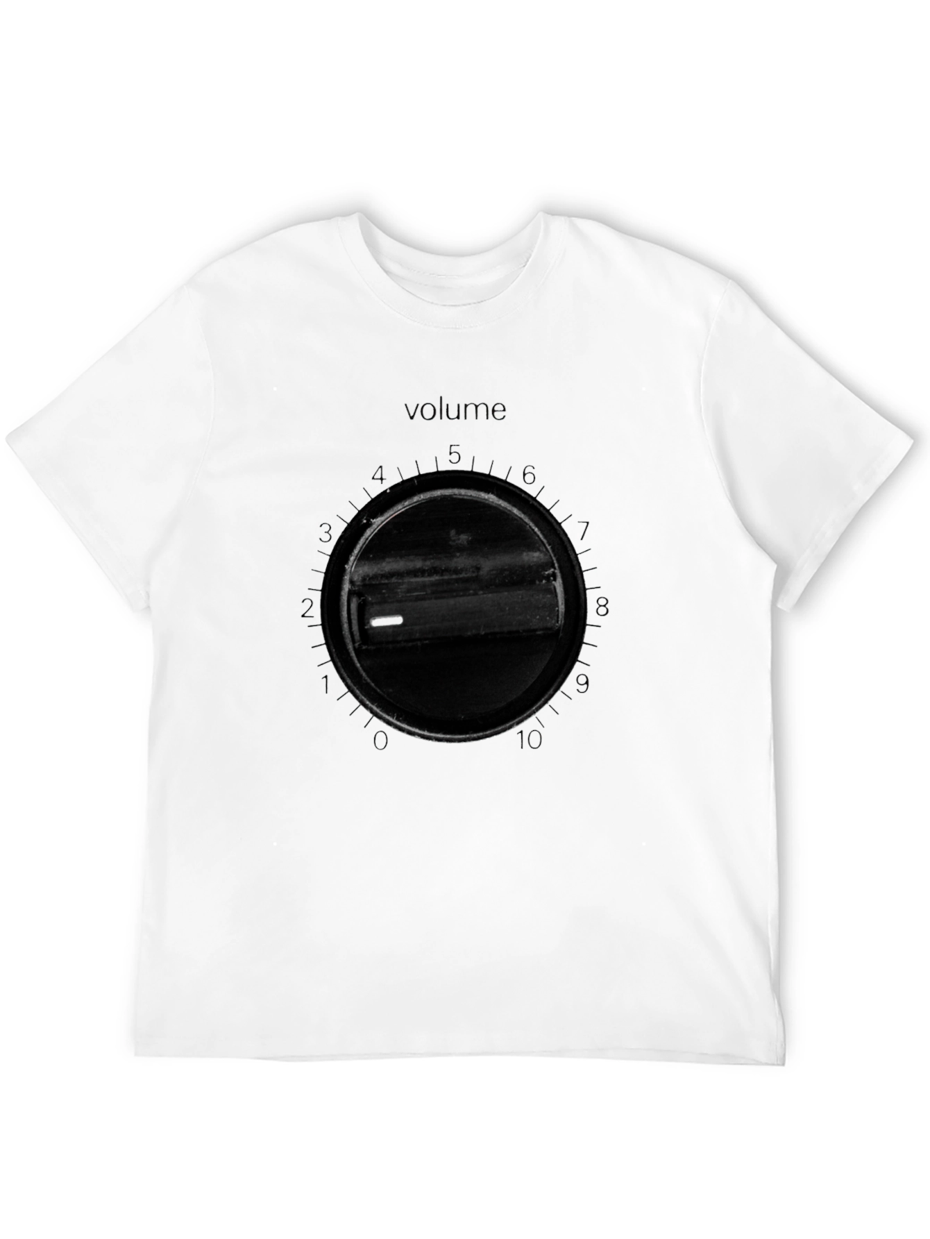 Volume Knob Black T-Shirt - Mens Graphic Tee
