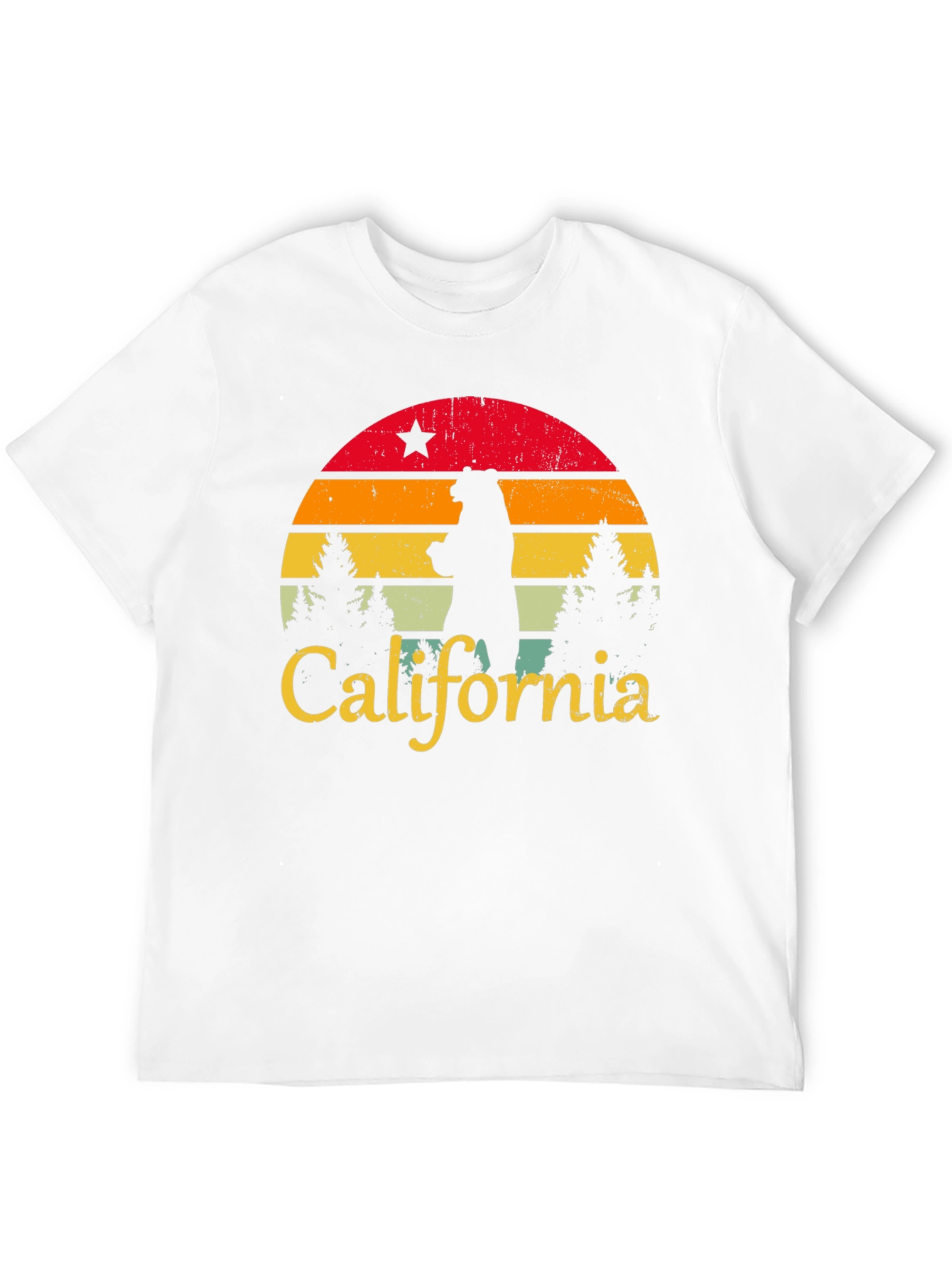 California Bear Sunset Graphic Tee