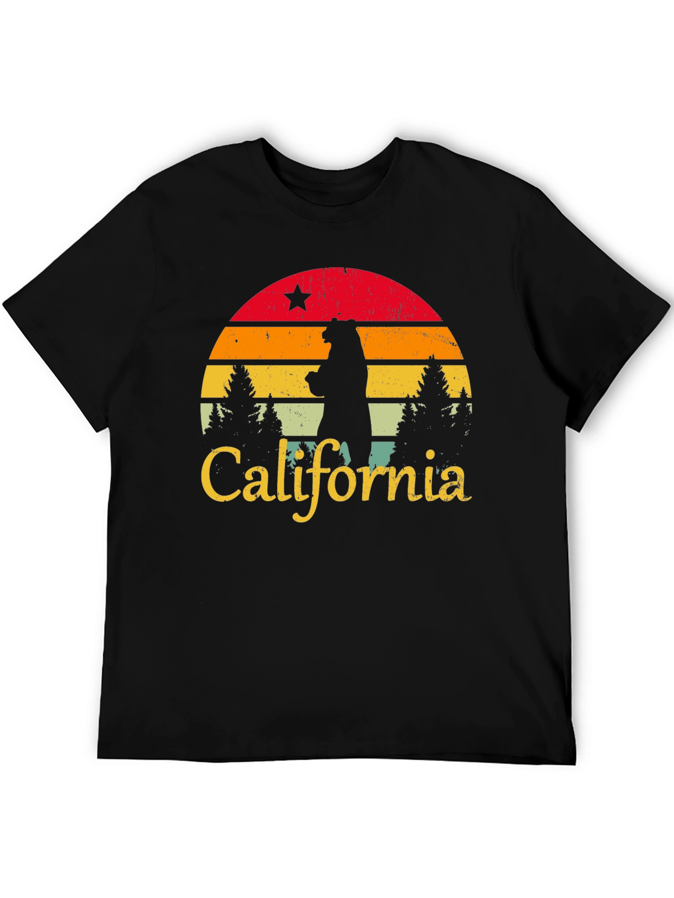 California Bear Sunset Graphic Tee