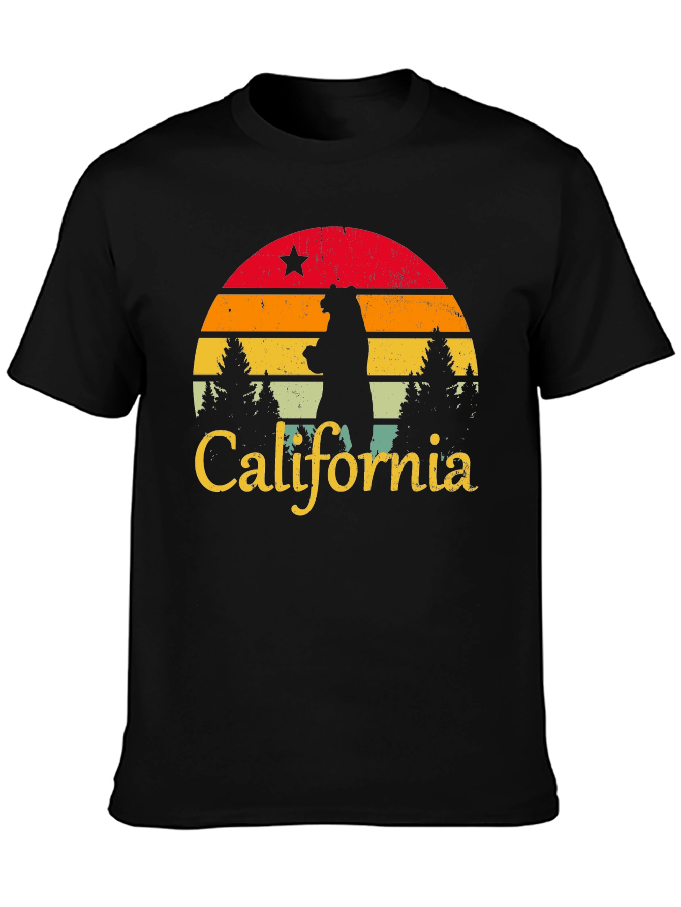 California Bear Sunset Graphic Tee