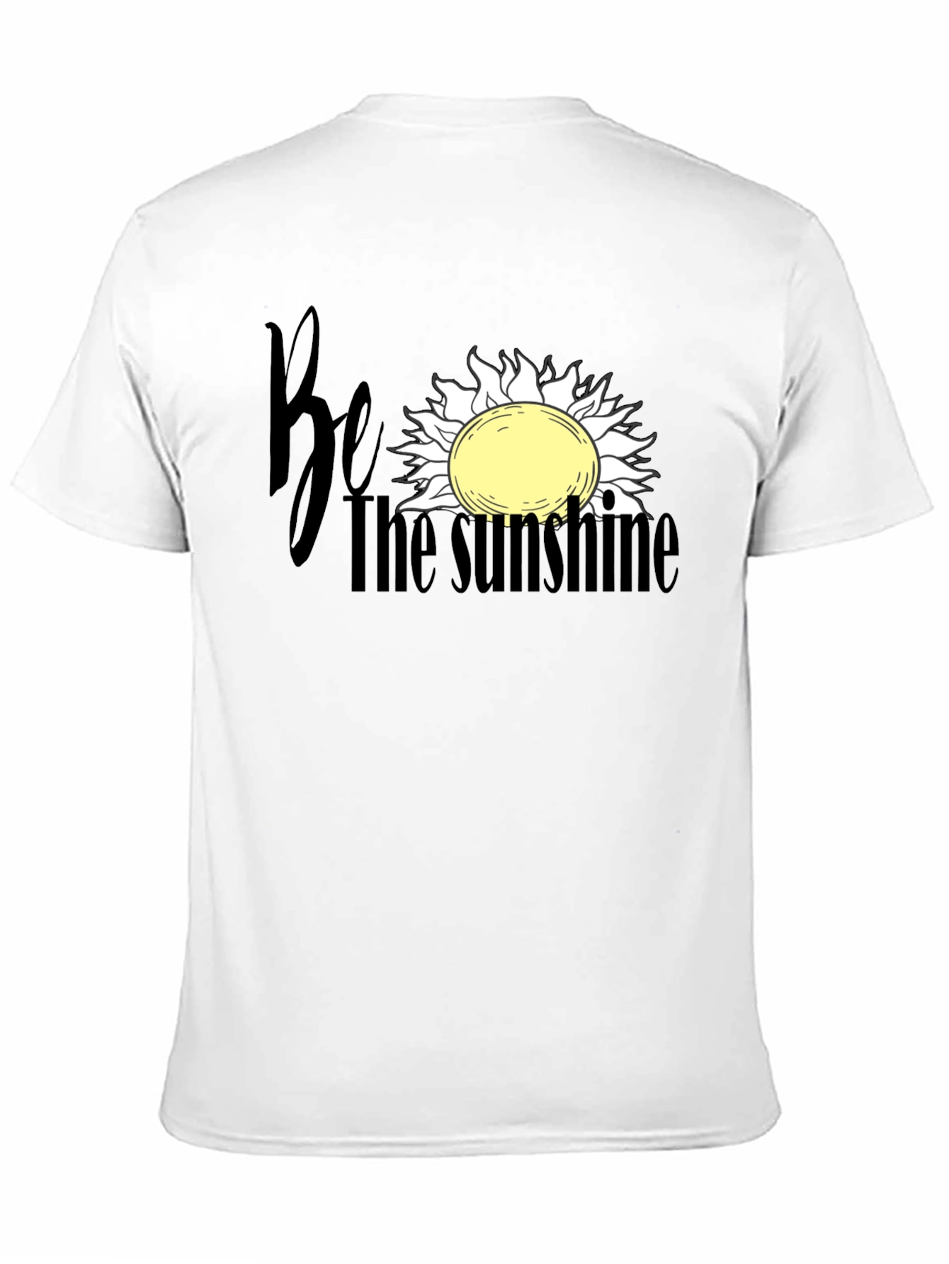 Be the Sunshine Graphic Tee - Soft Black Cotton
