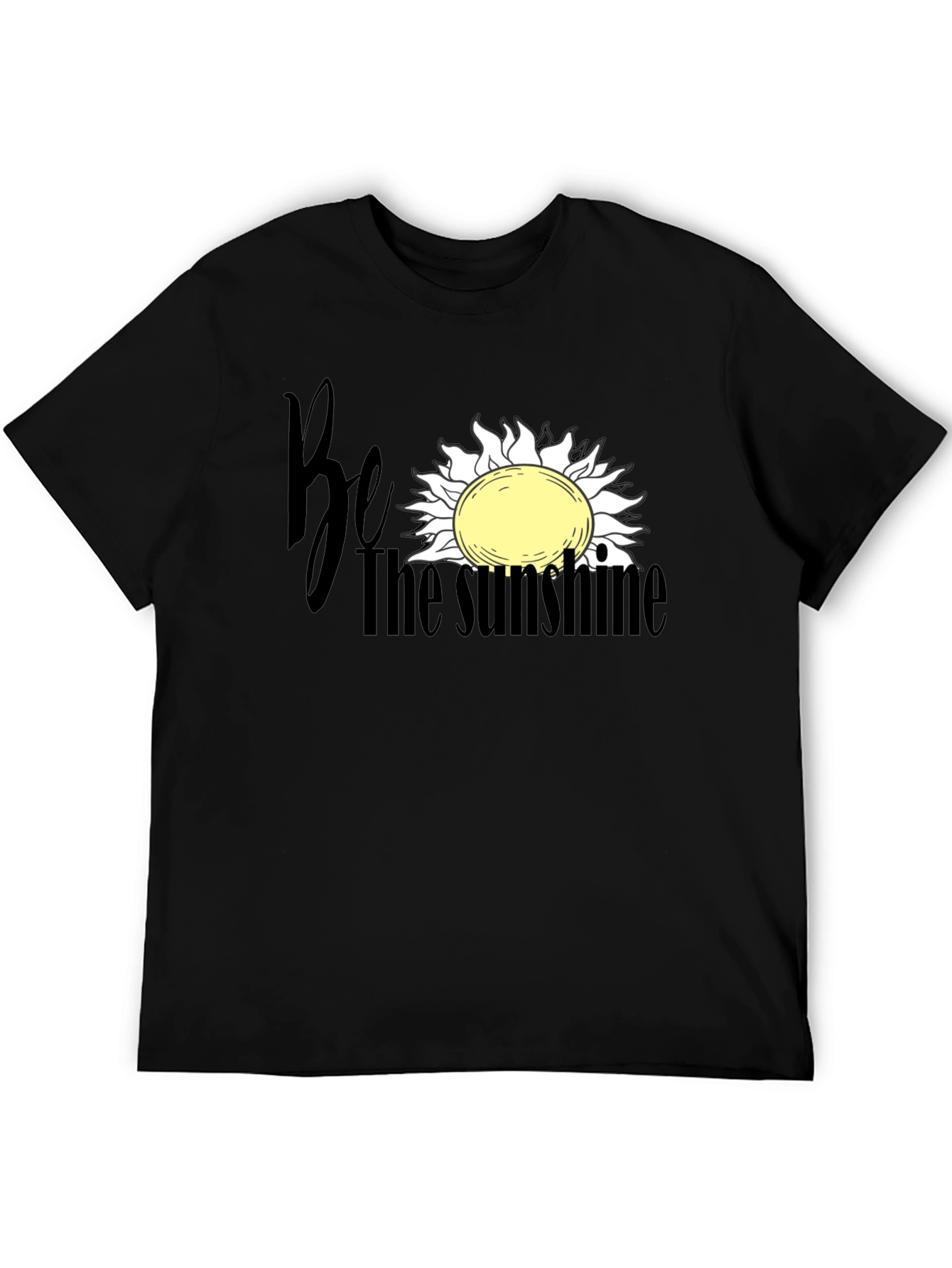 Be the Sunshine Graphic Tee - Soft Black Cotton