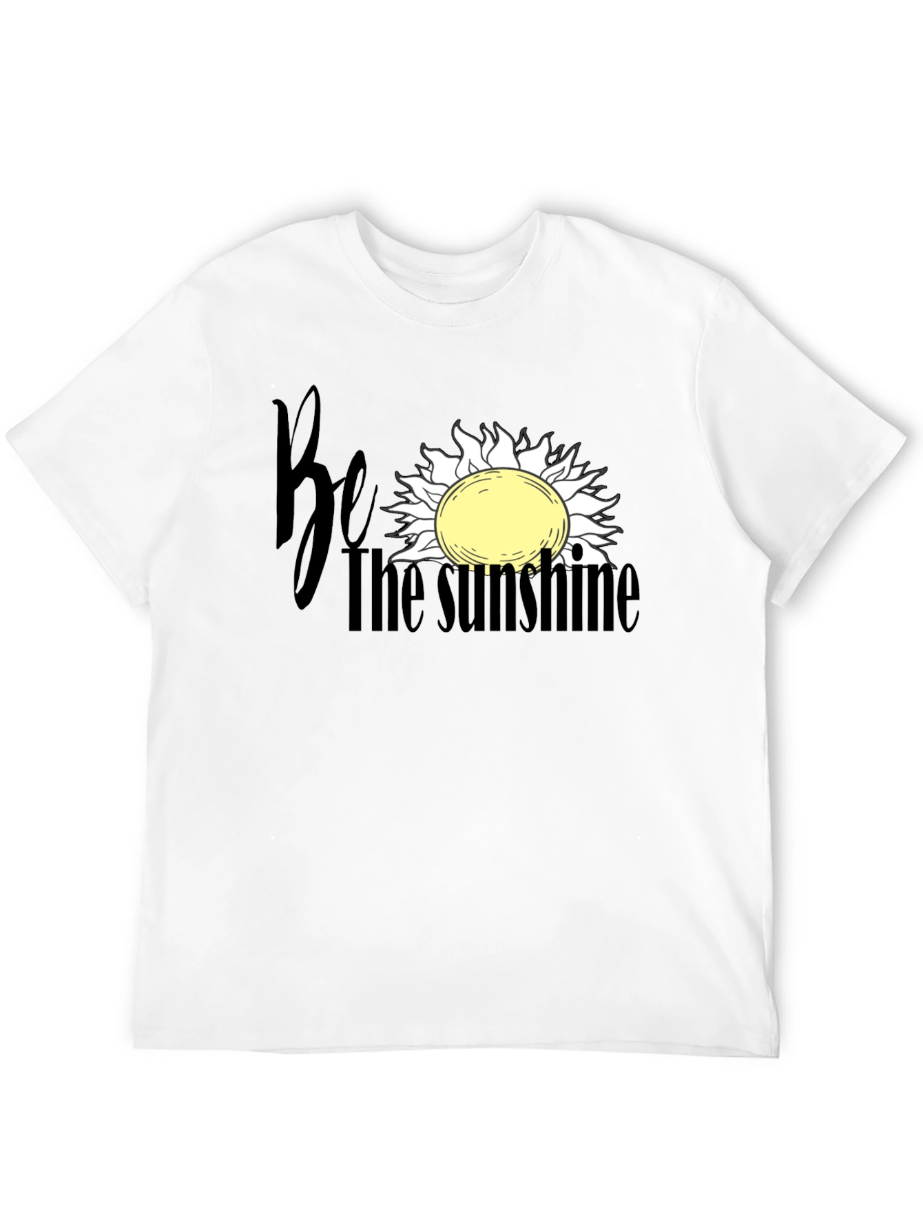 Be the Sunshine Graphic Tee - Soft Black Cotton