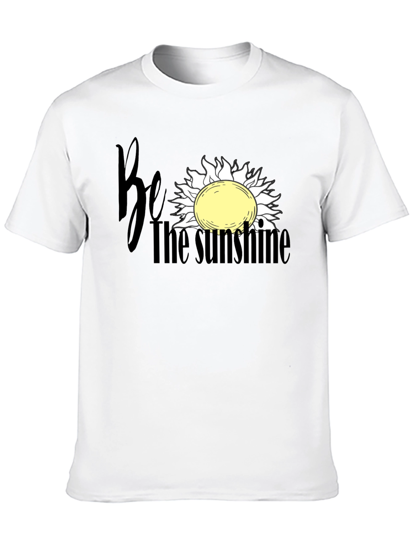 Be the Sunshine Graphic Tee - Soft Black Cotton
