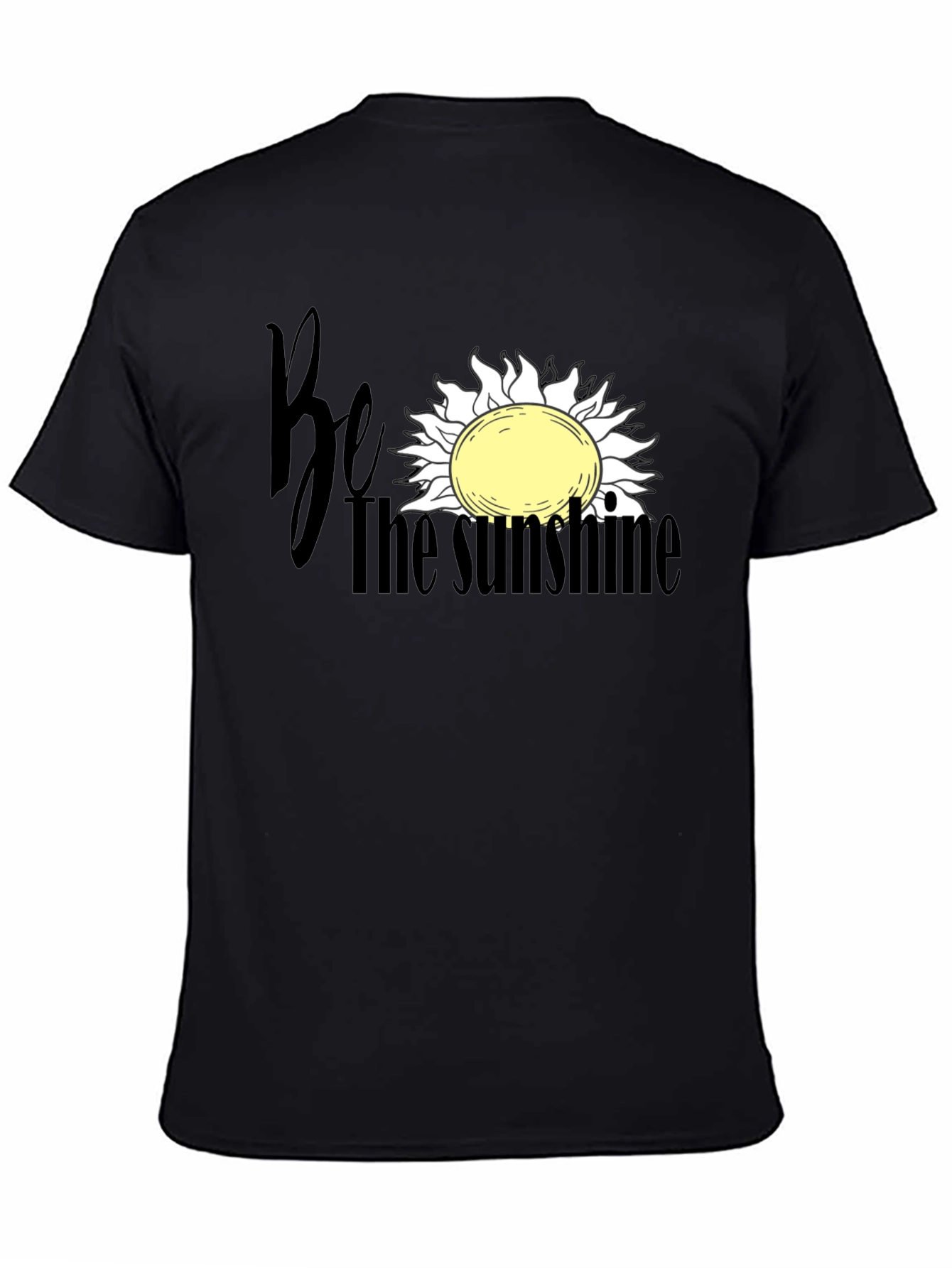 Be the Sunshine Graphic Tee - Soft Black Cotton