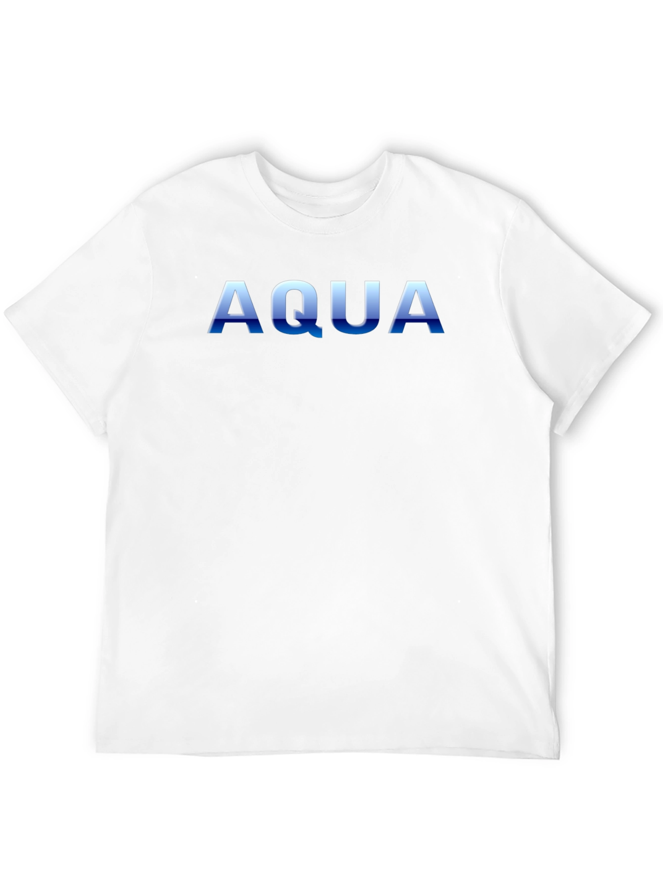 AQUA Graphic Print Mens Black T-Shirt