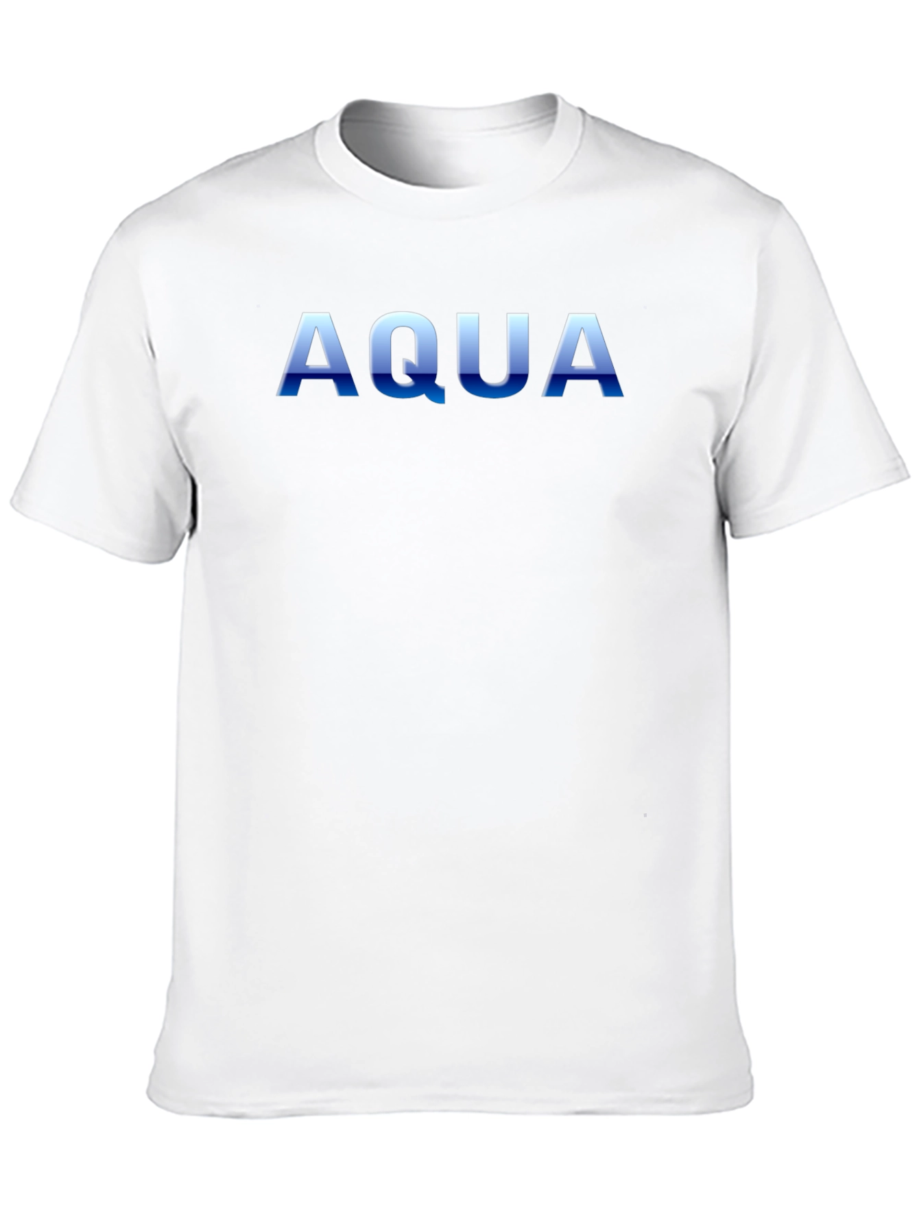 AQUA Graphic Print Mens Black T-Shirt