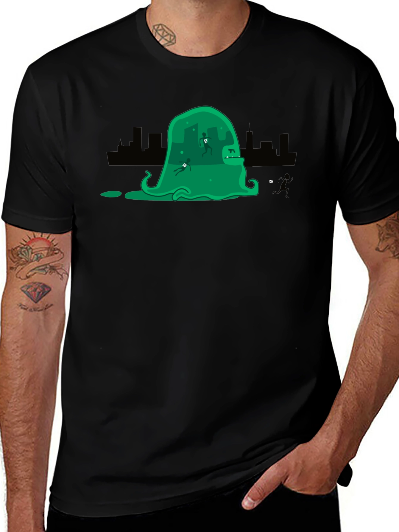 Monster Slime Black T-Shirt