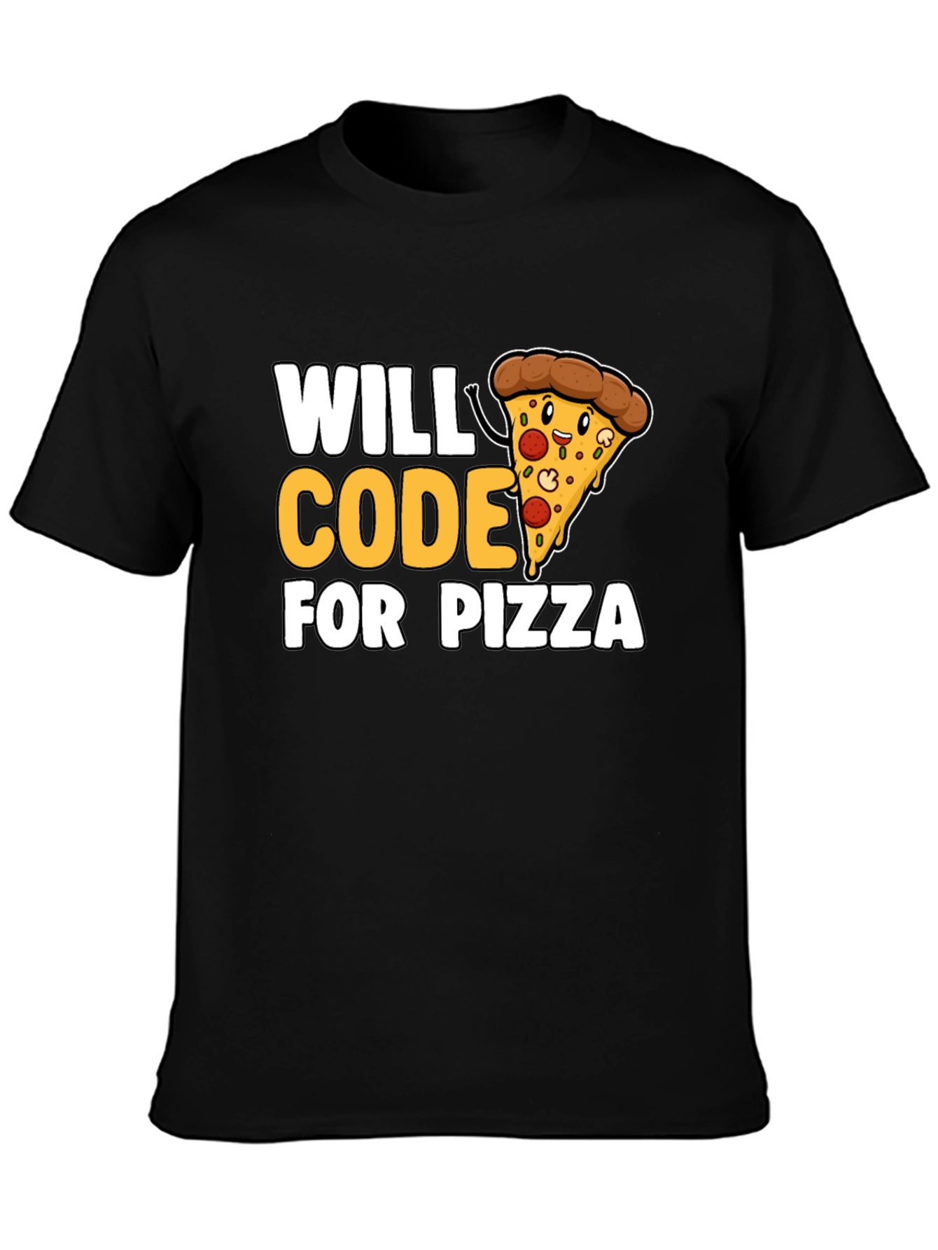Will Code for Pizza Graphic Tee