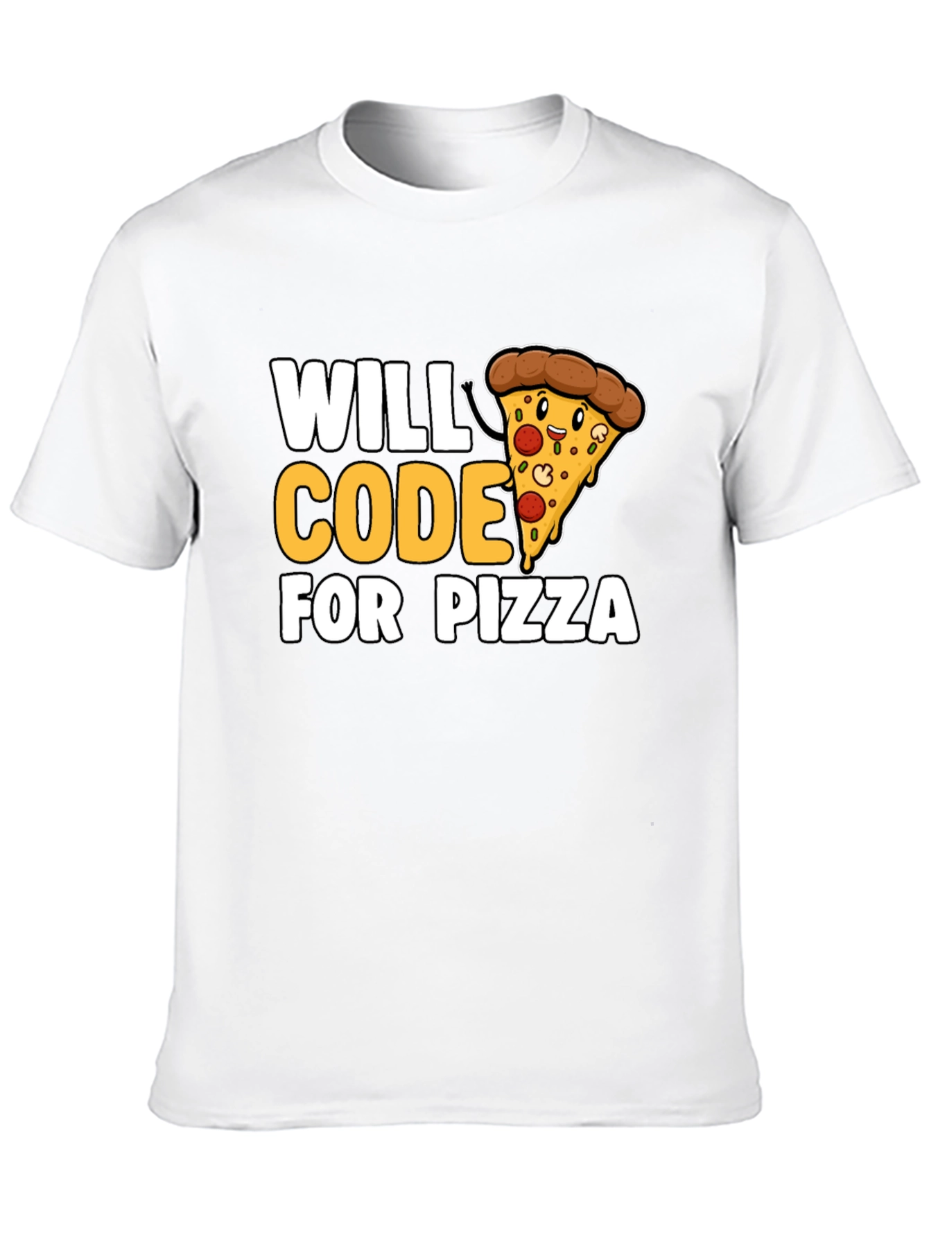 Will Code for Pizza Graphic Tee