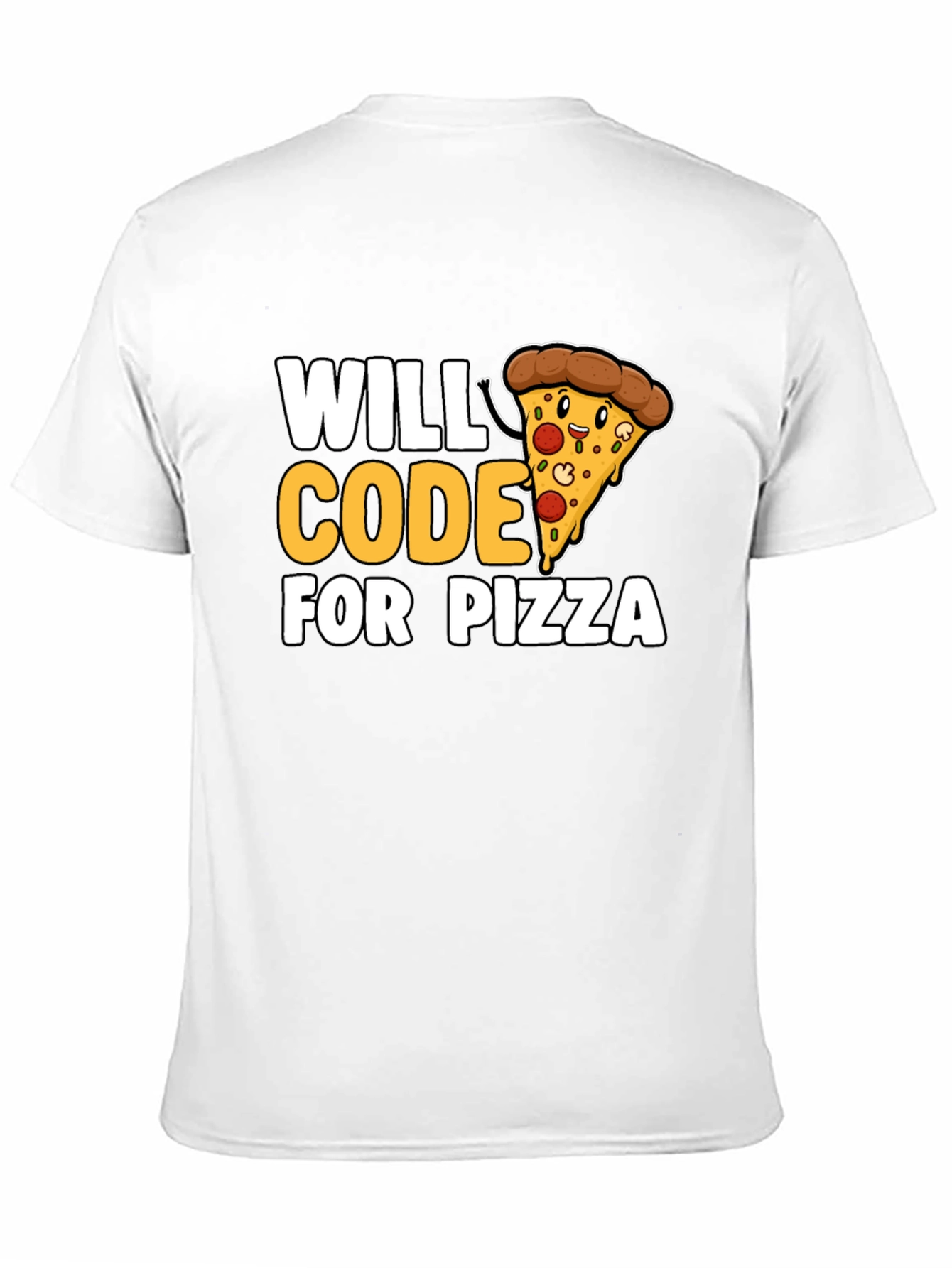 Will Code for Pizza Graphic Tee