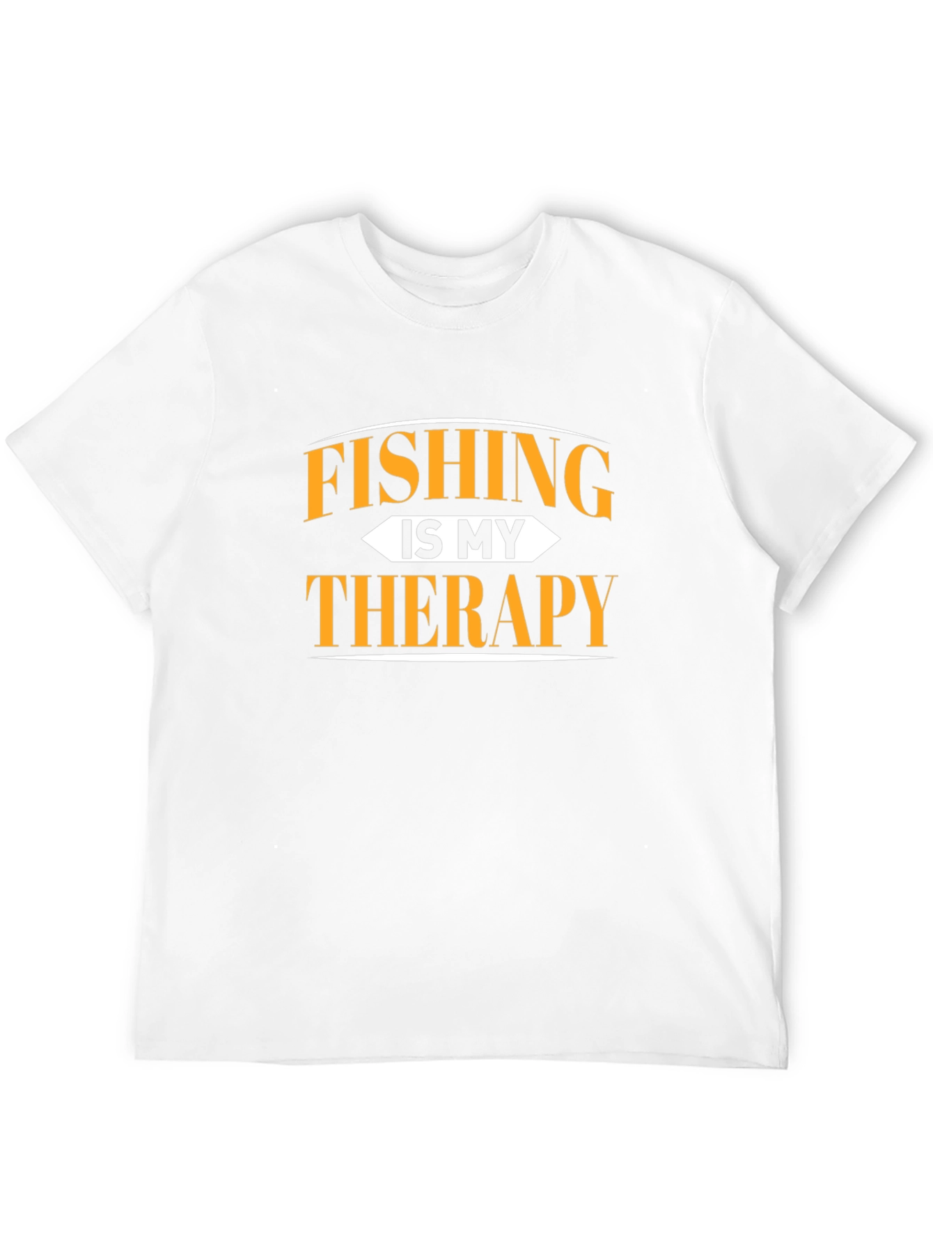Fishing is My Therapy Black T-Shirt