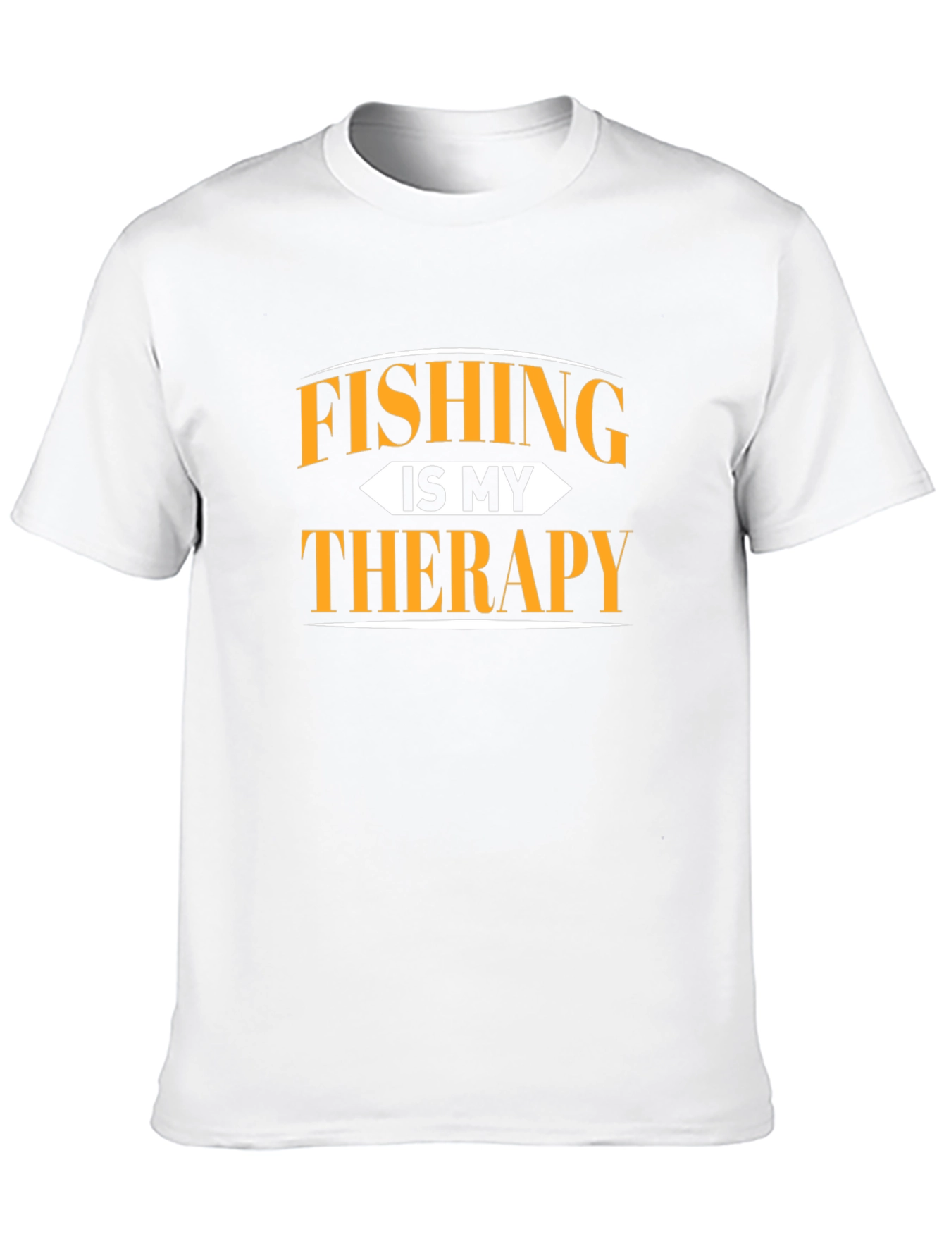 Fishing is My Therapy Black T-Shirt