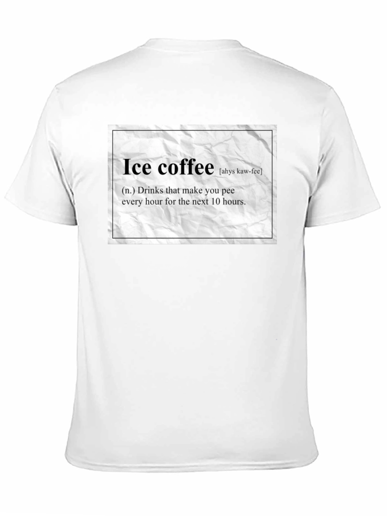 Ice Coffee Definition Black T-Shirt