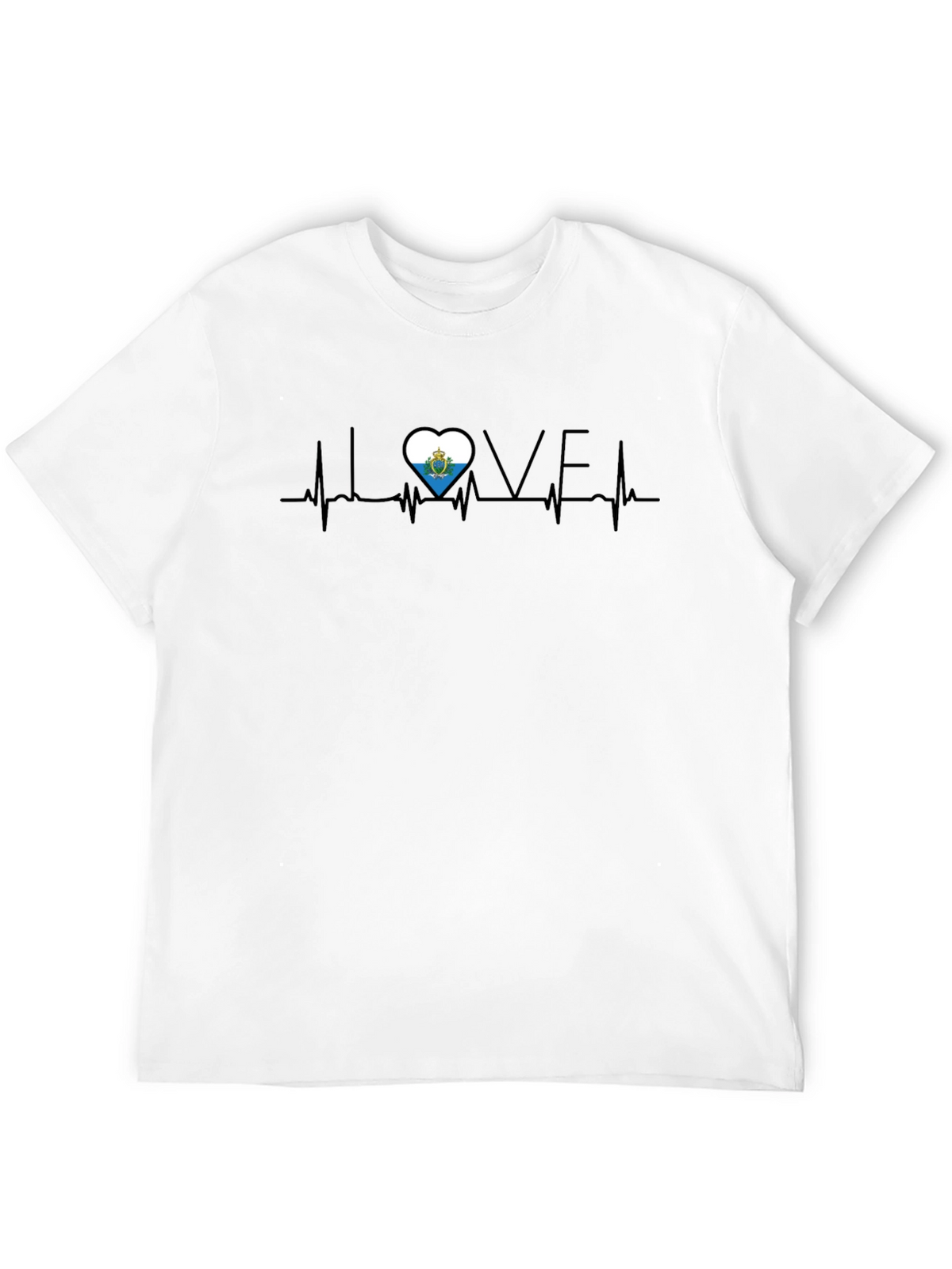 I Love San Marino Heartbeat T-Shirt