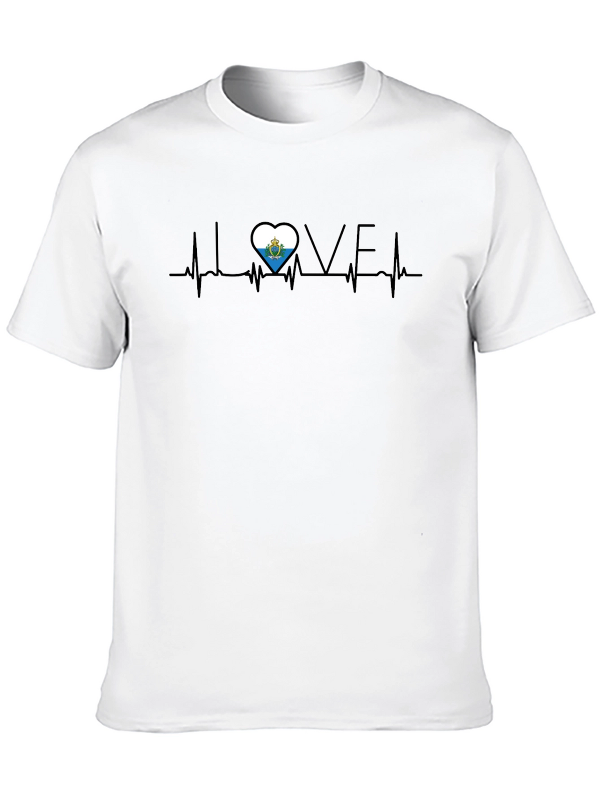 I Love San Marino Heartbeat T-Shirt