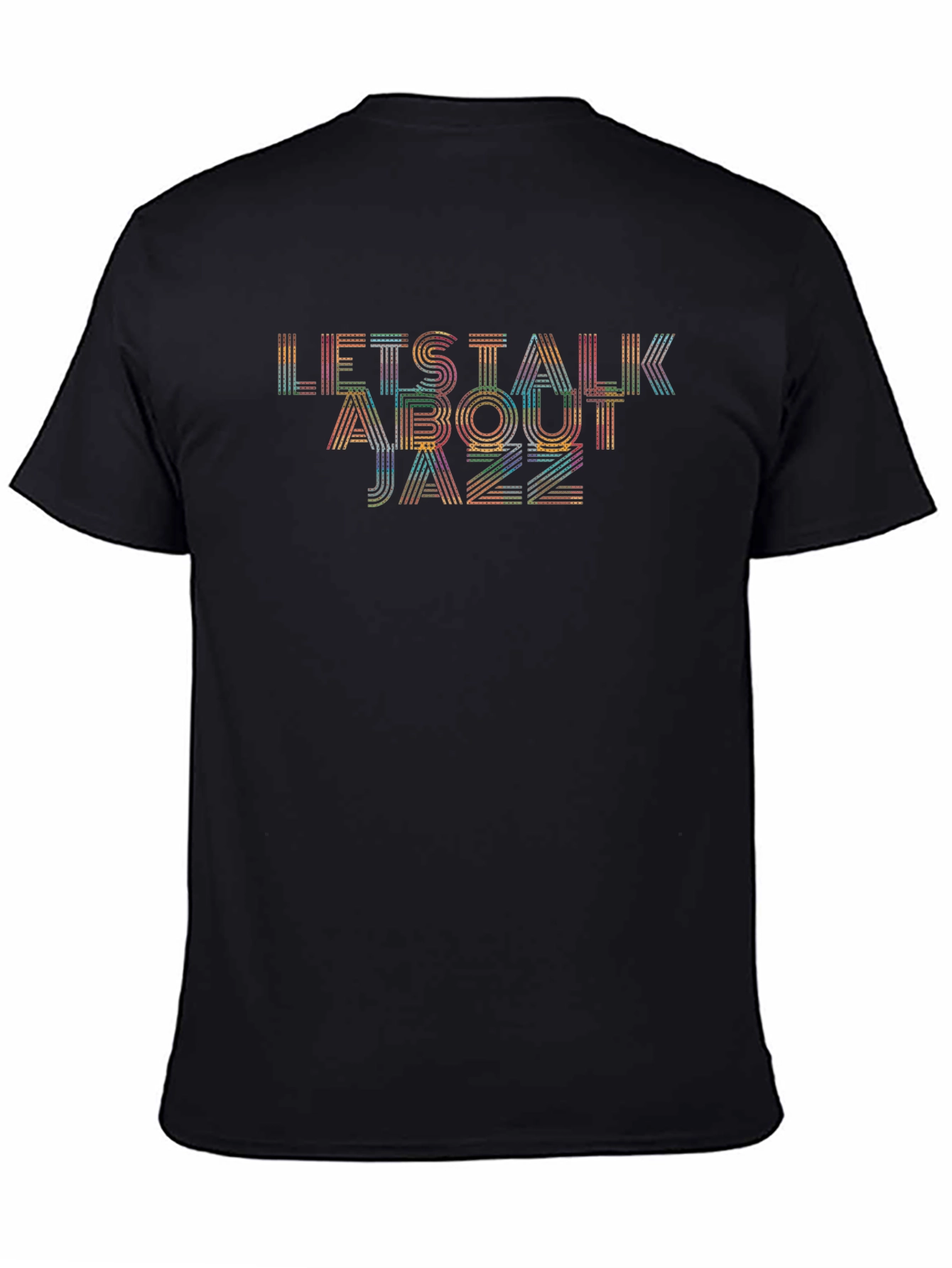 Lets Talk About Jazz Graphic Tee - Black