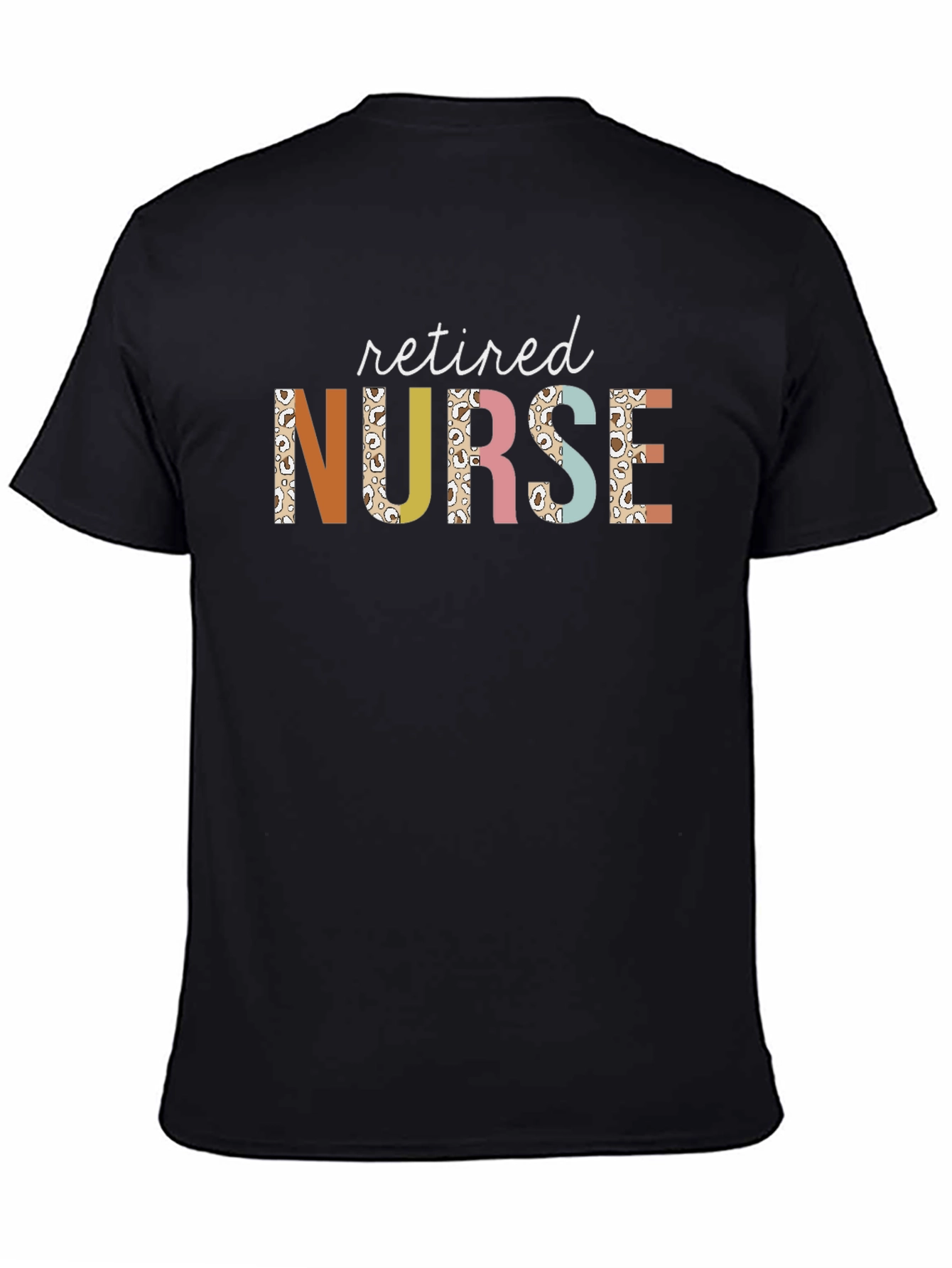Retired Nurse Graphic T-Shirt - Black