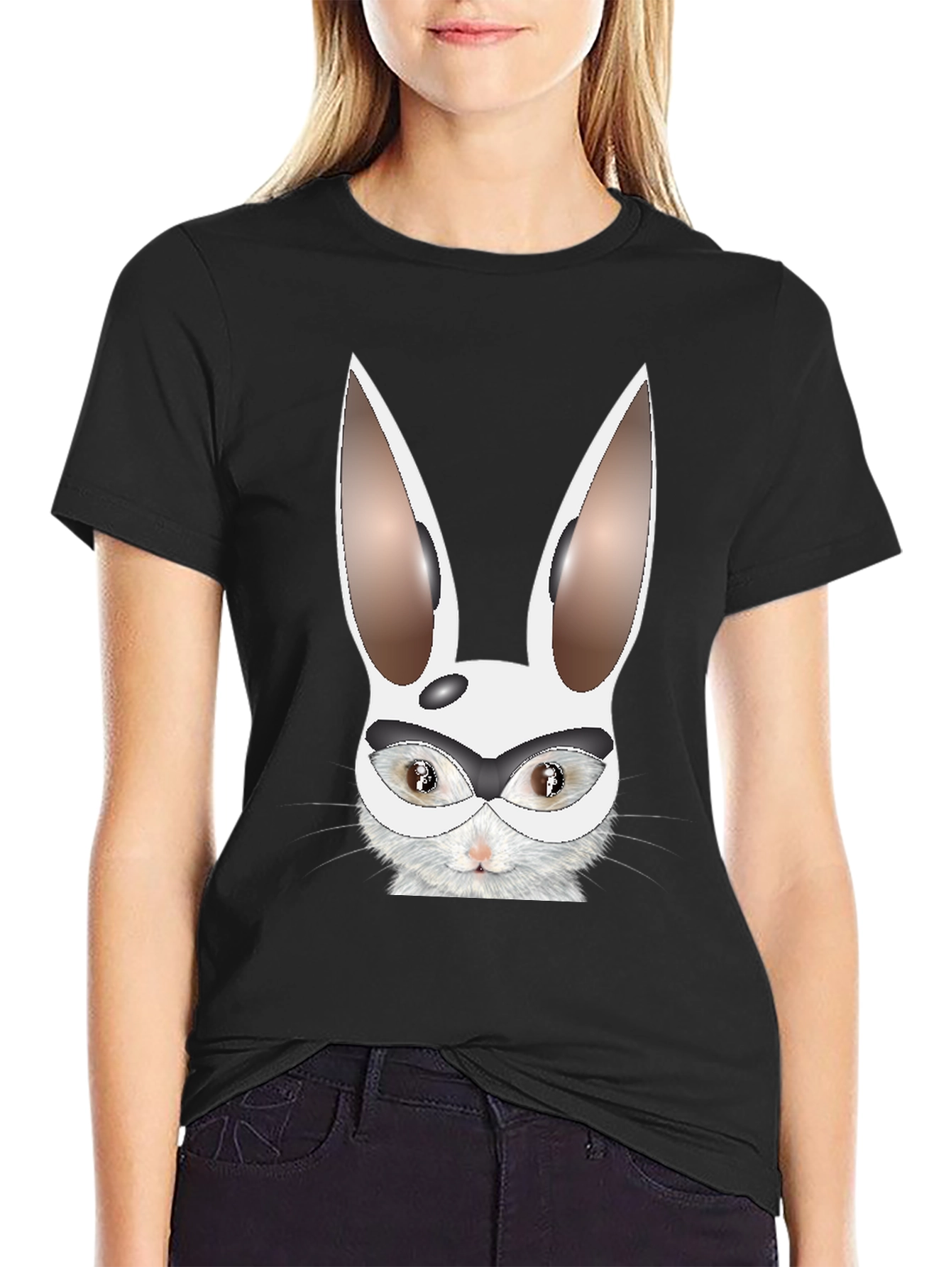 Funny Rabbit Mask T-Shirt - Unisex