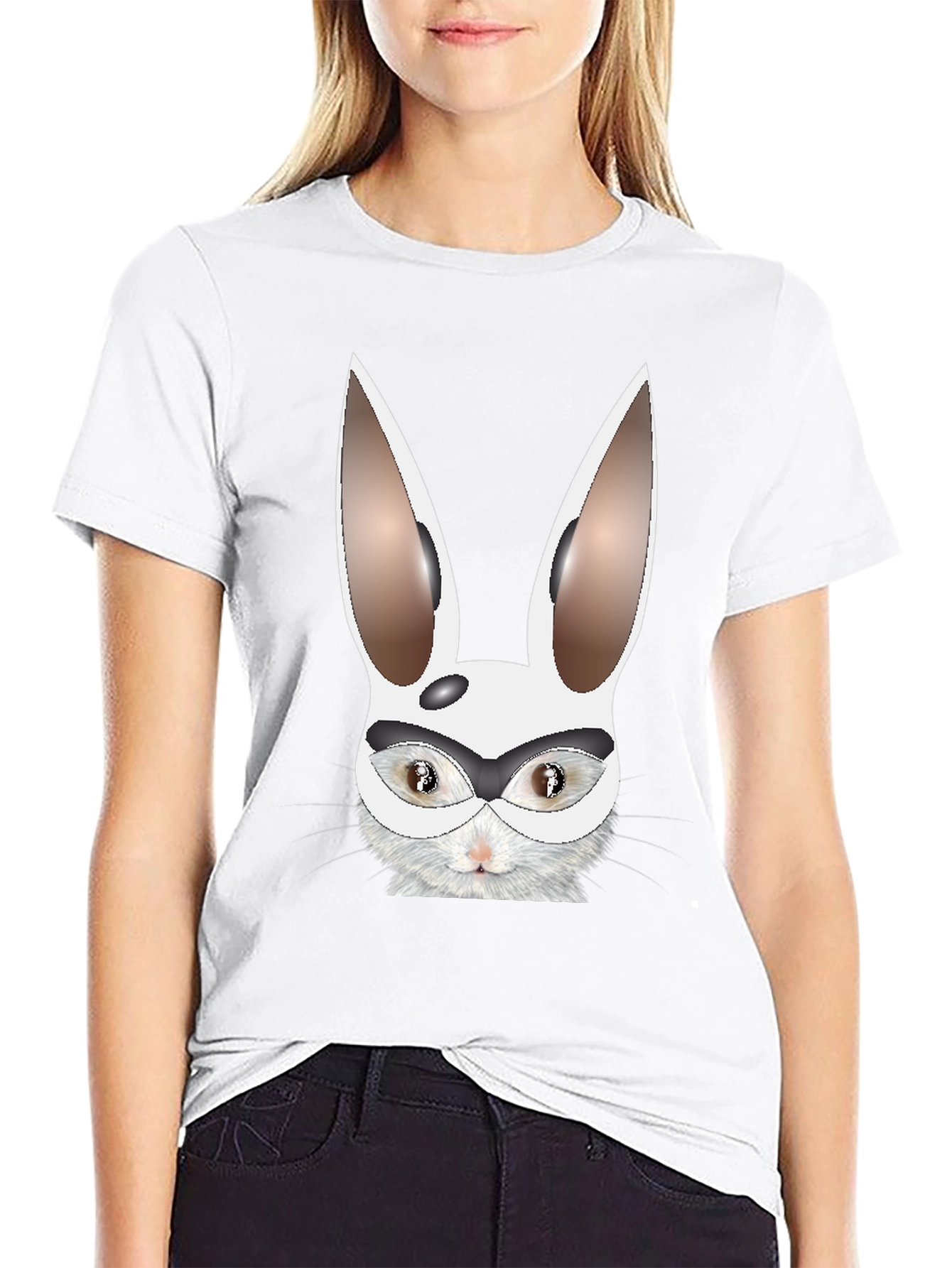 Funny Rabbit Mask T-Shirt - Unisex