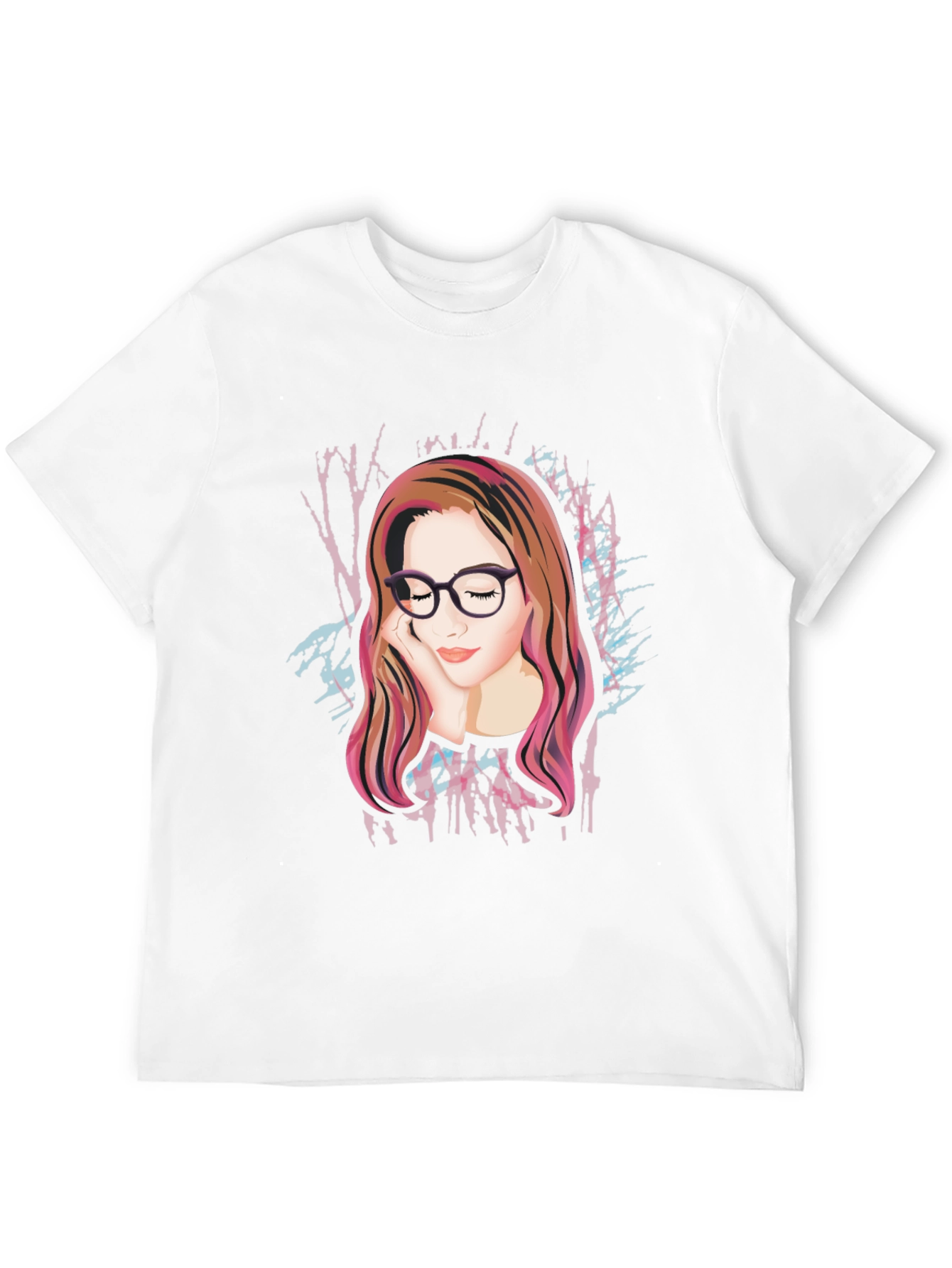 Artistic Woman Graphic Black Tee