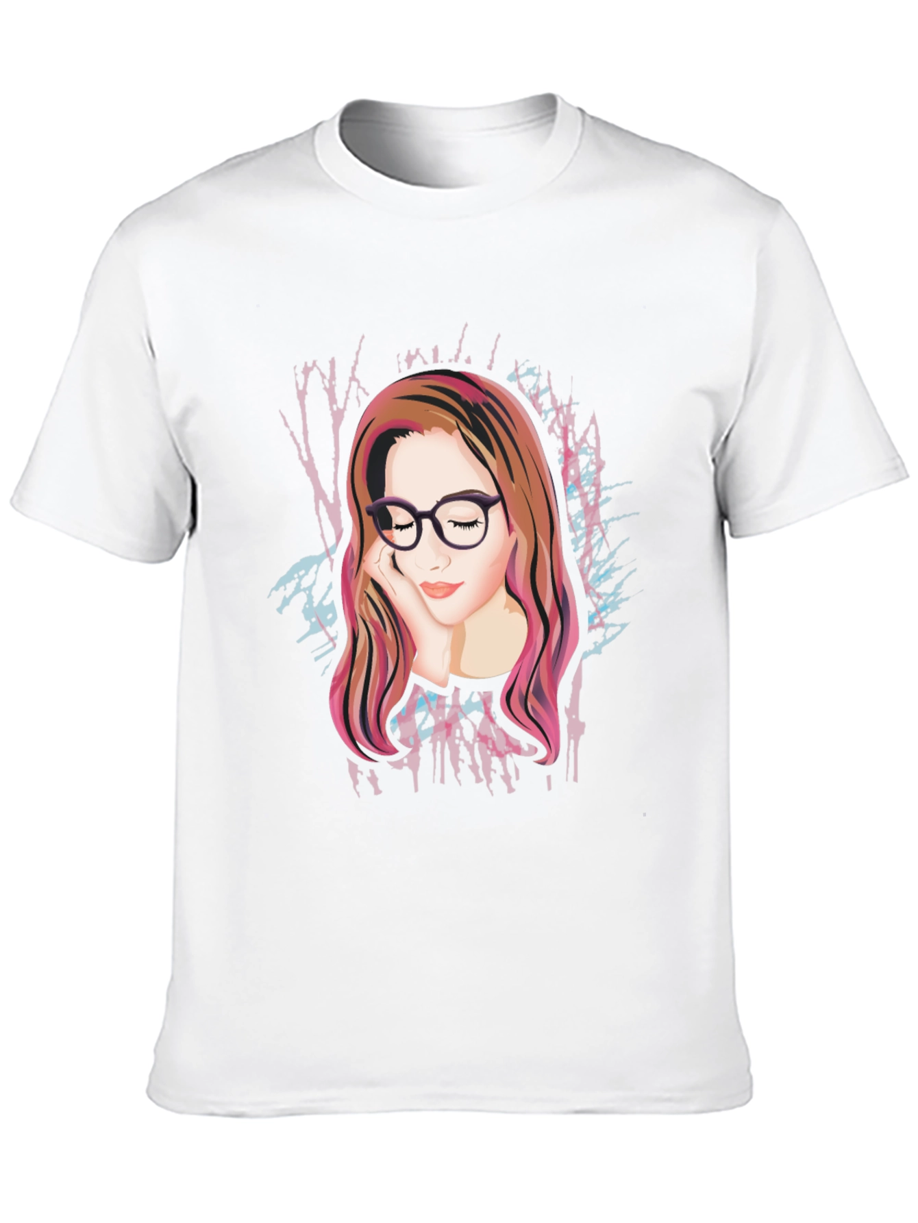Artistic Woman Graphic Black Tee