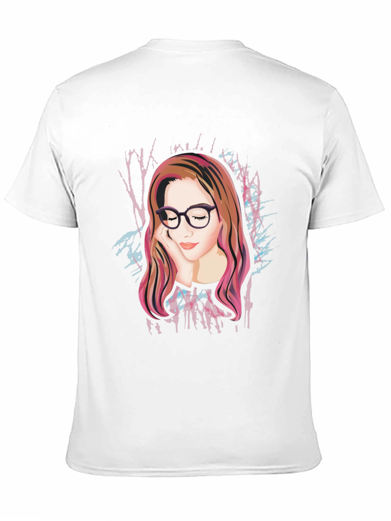 Artistic Woman Graphic Black Tee
