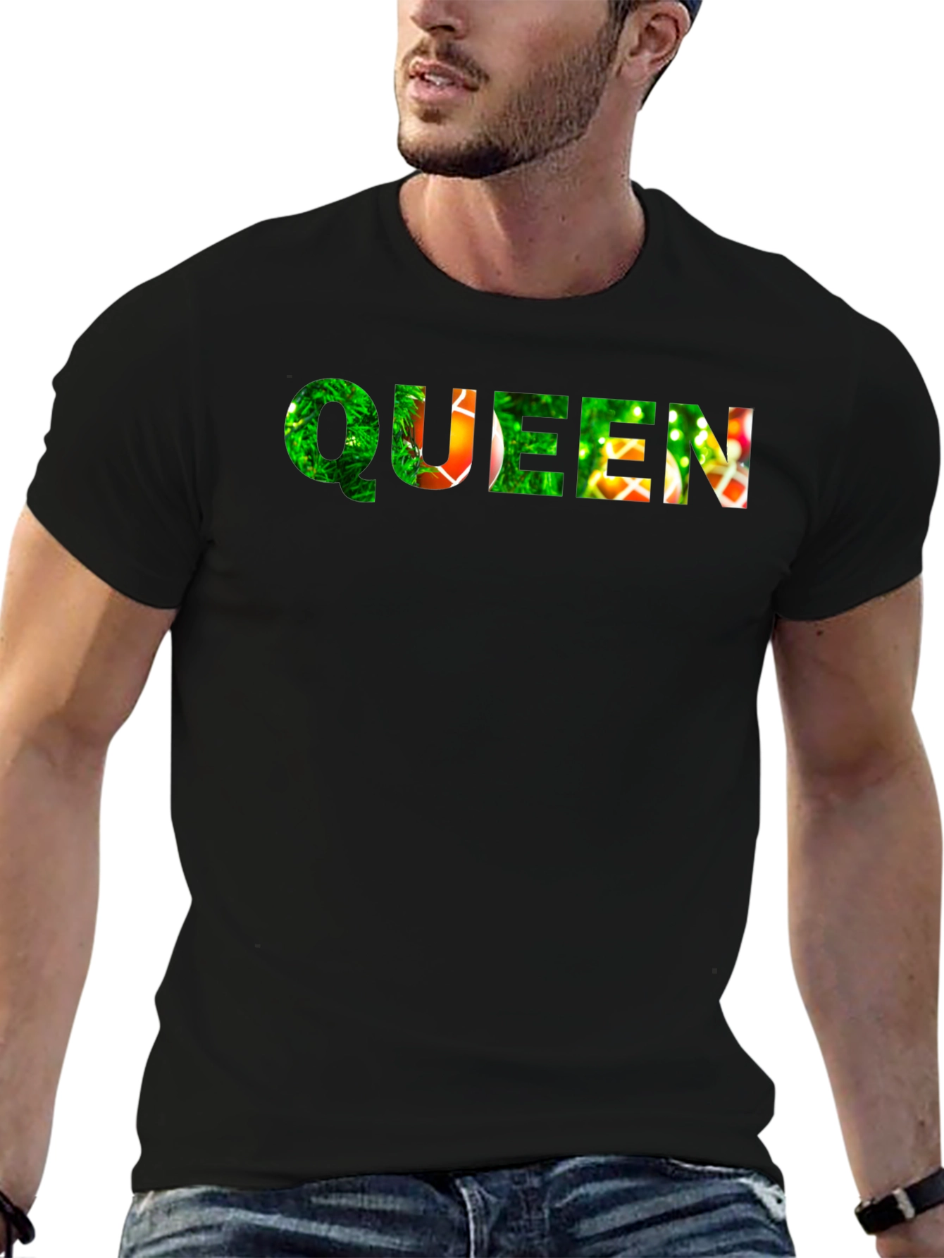 Queen Christmas Tree Fill T-Shirt