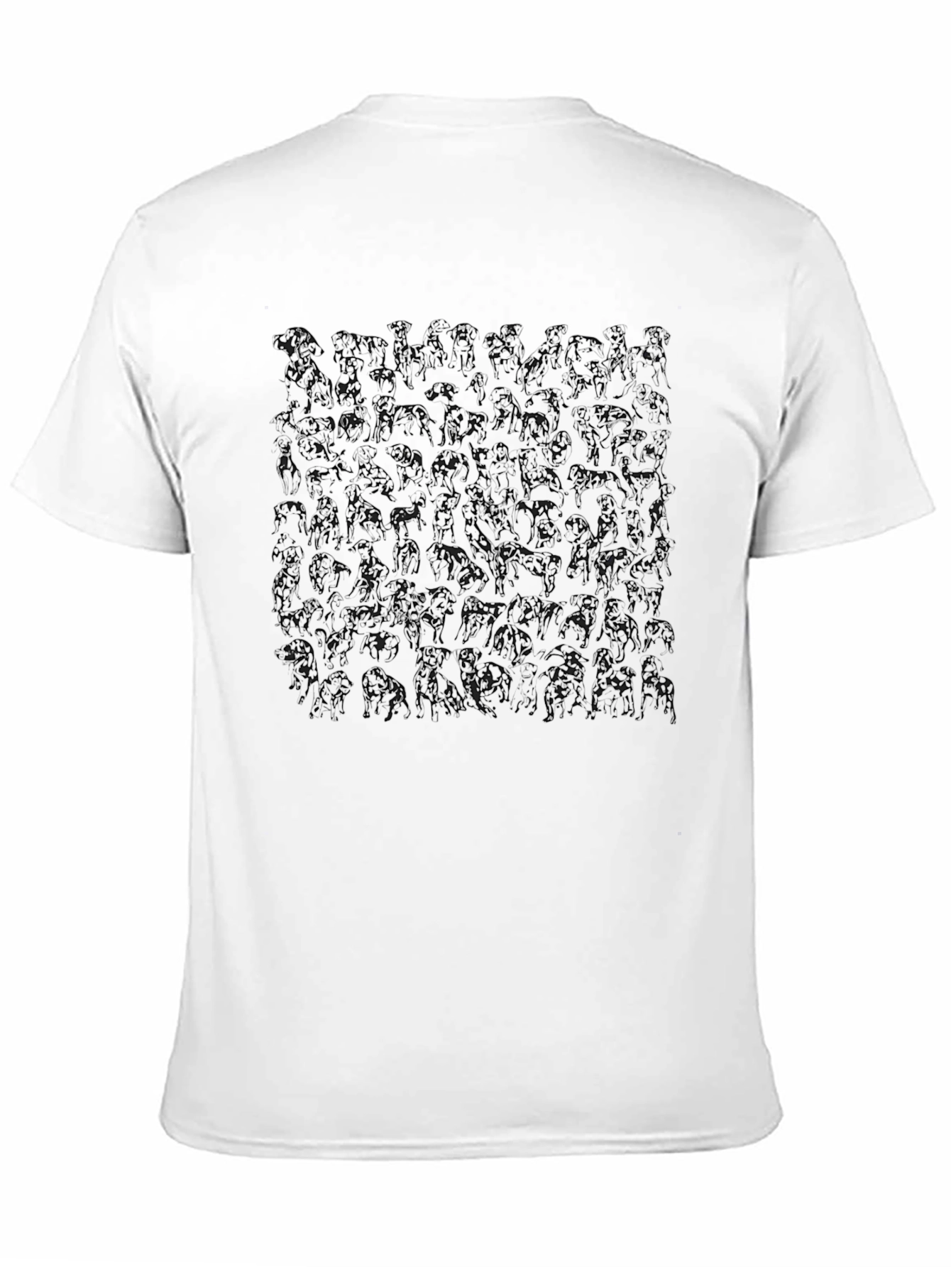 Abstract Gorilla Print Black T-Shirt