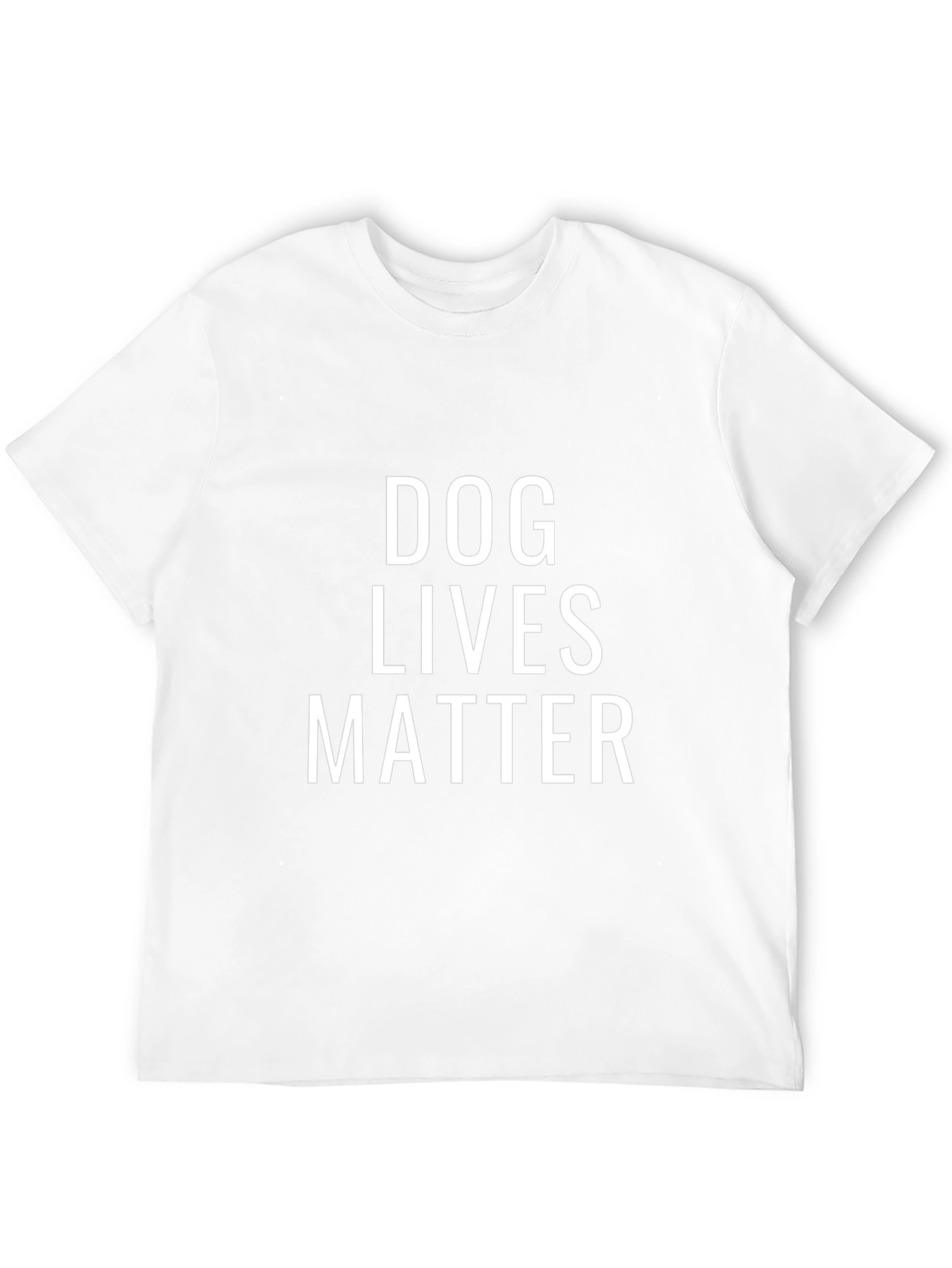 Dog Lives Matter Graphic Print Black T-Shirt