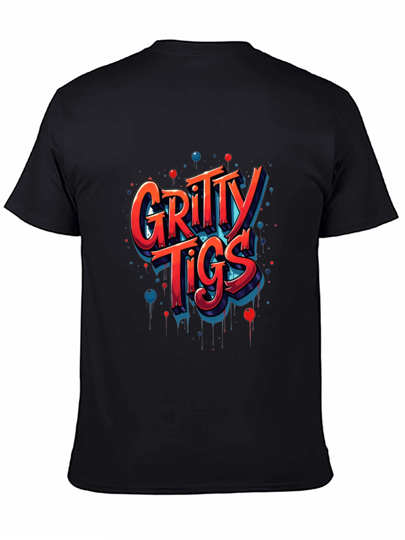 Gritty Tigs Graphic Tee - Cool Cartoon Design