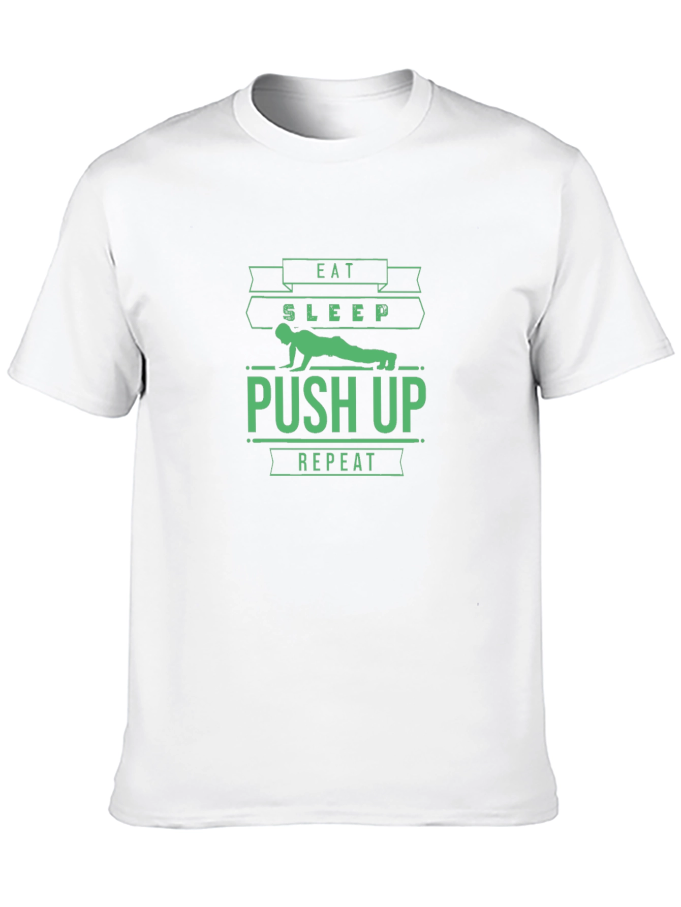 Eat Sleep Push Up Repeat Black T-Shirt