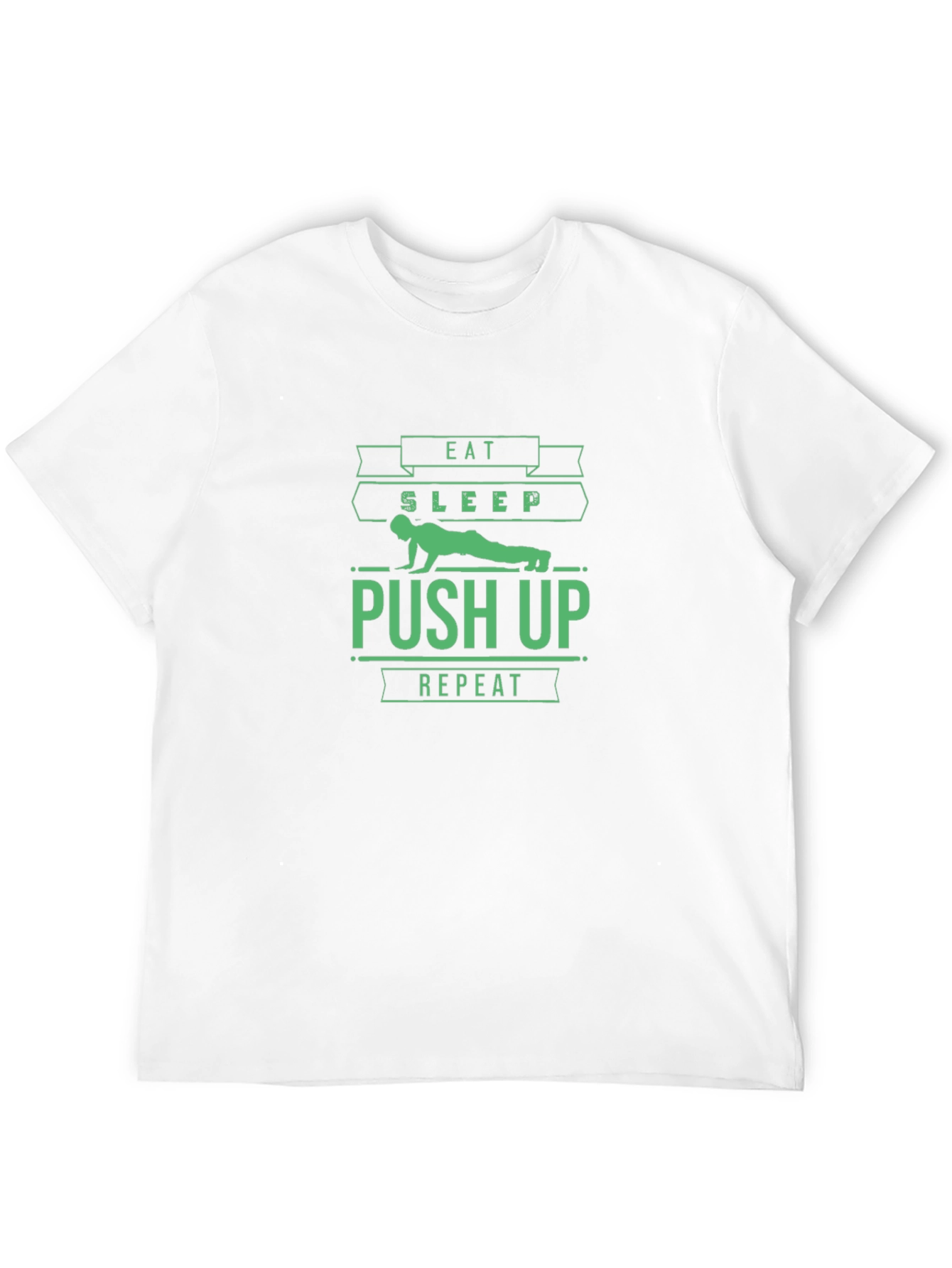 Eat Sleep Push Up Repeat Black T-Shirt