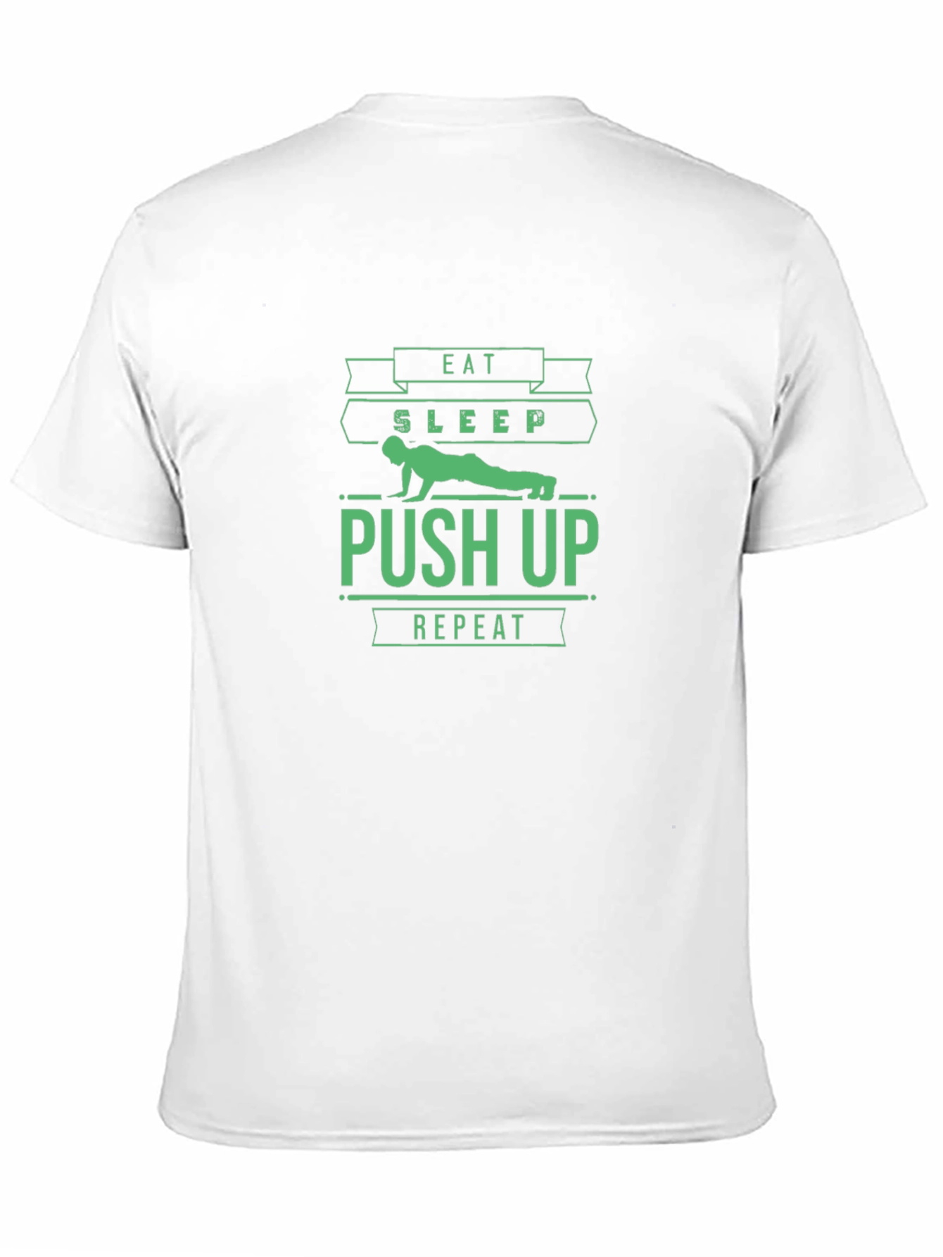 Eat Sleep Push Up Repeat Black T-Shirt