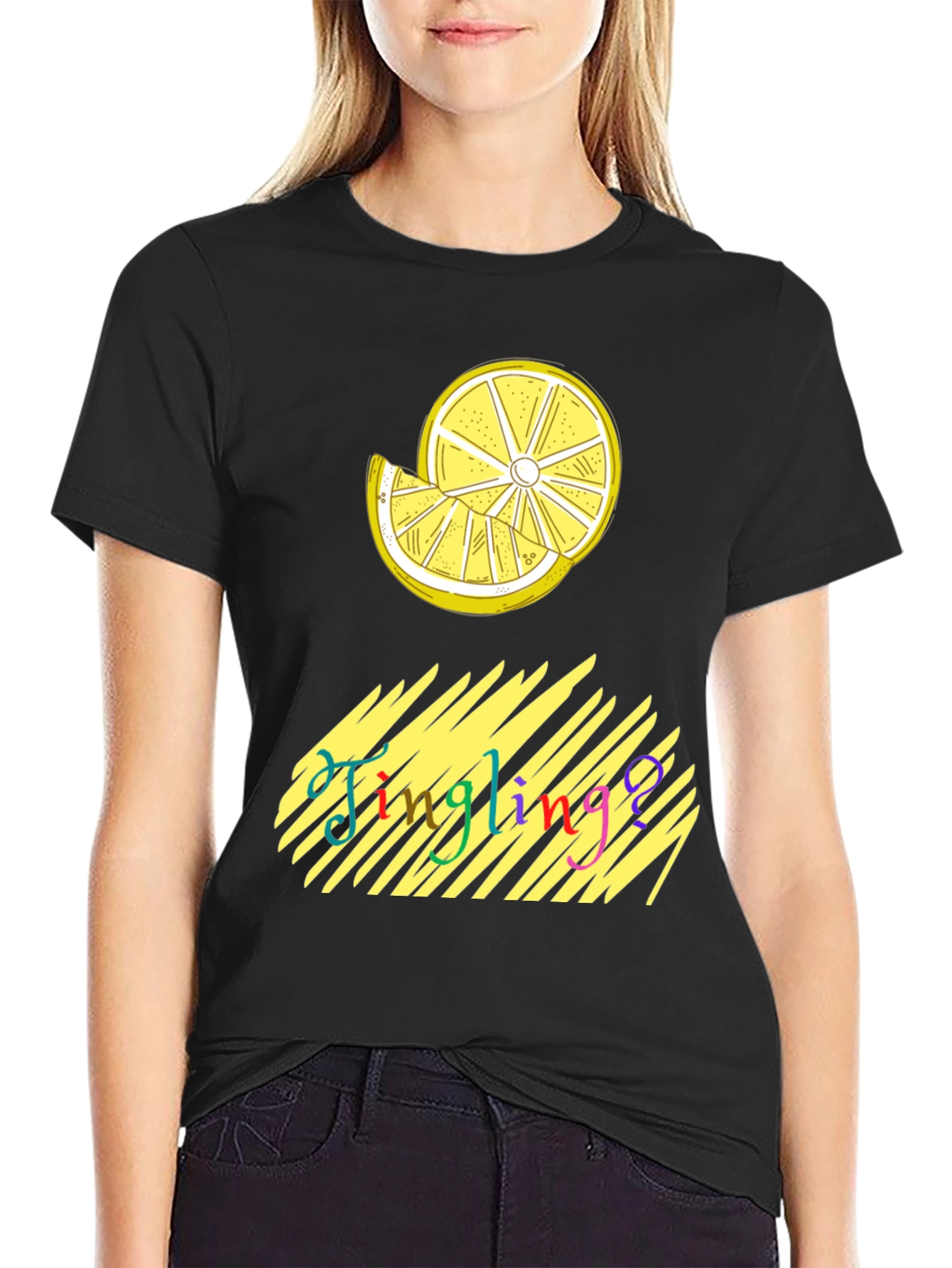 Jingling Lemon Graphic Tee - Soft Cotton
