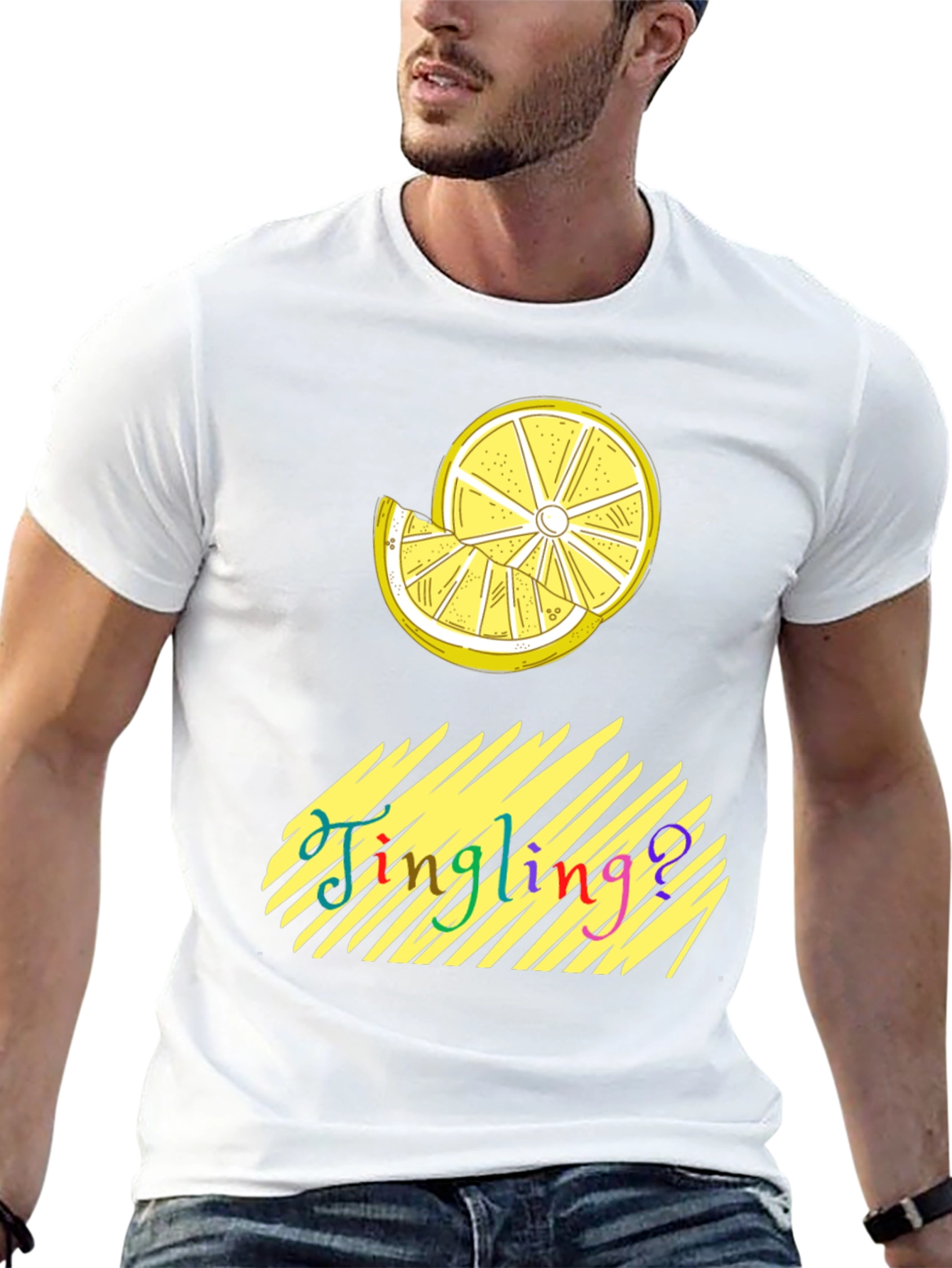 Jingling Lemon Graphic Tee - Soft Cotton
