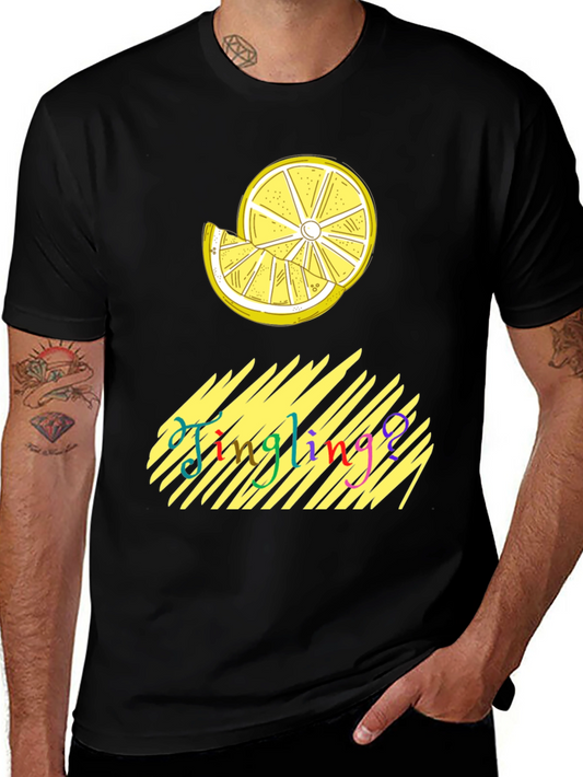 Jingling Lemon Graphic Tee - Soft Cotton