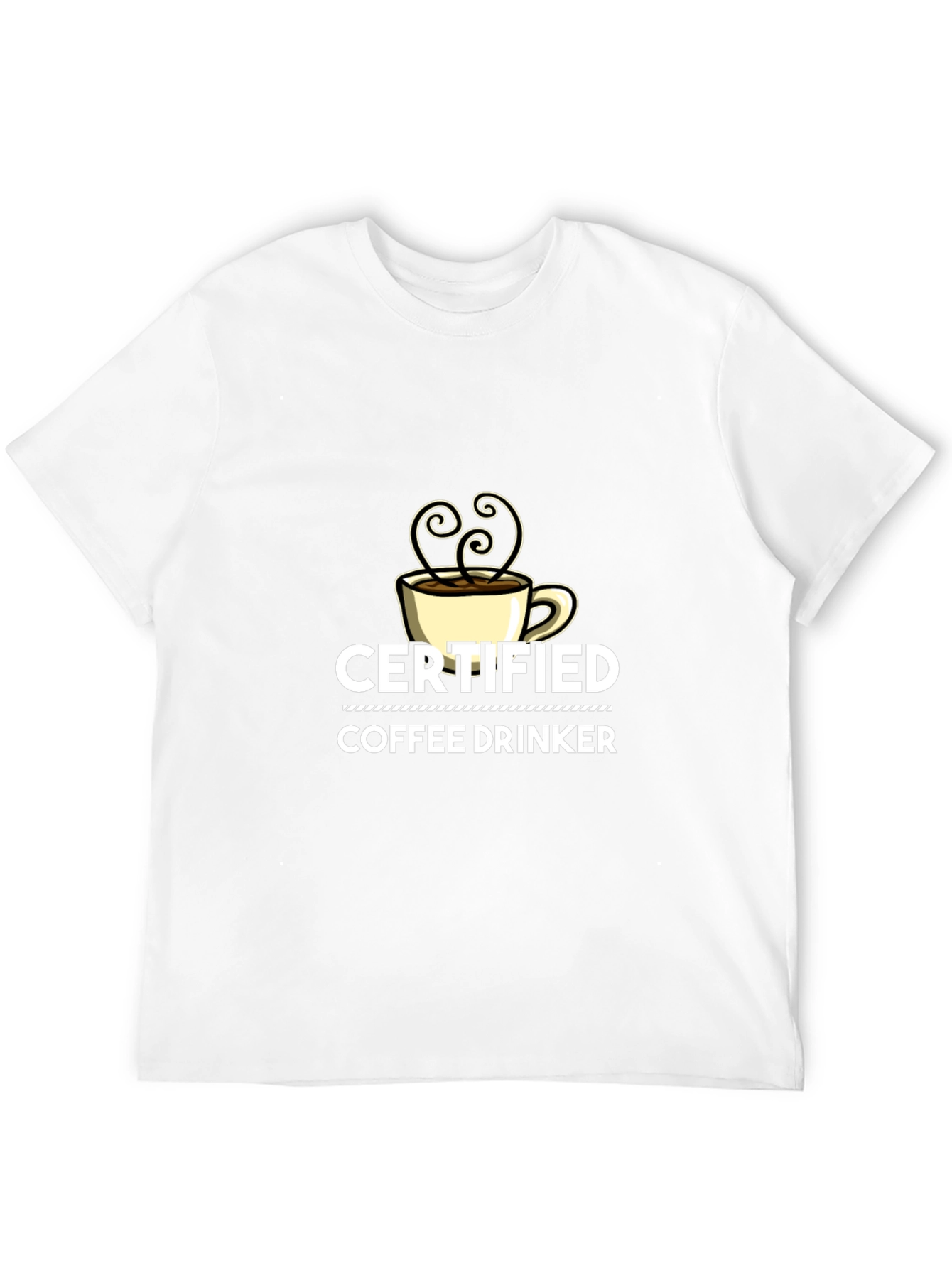 Certified Coffee Drinker Black T-Shirt