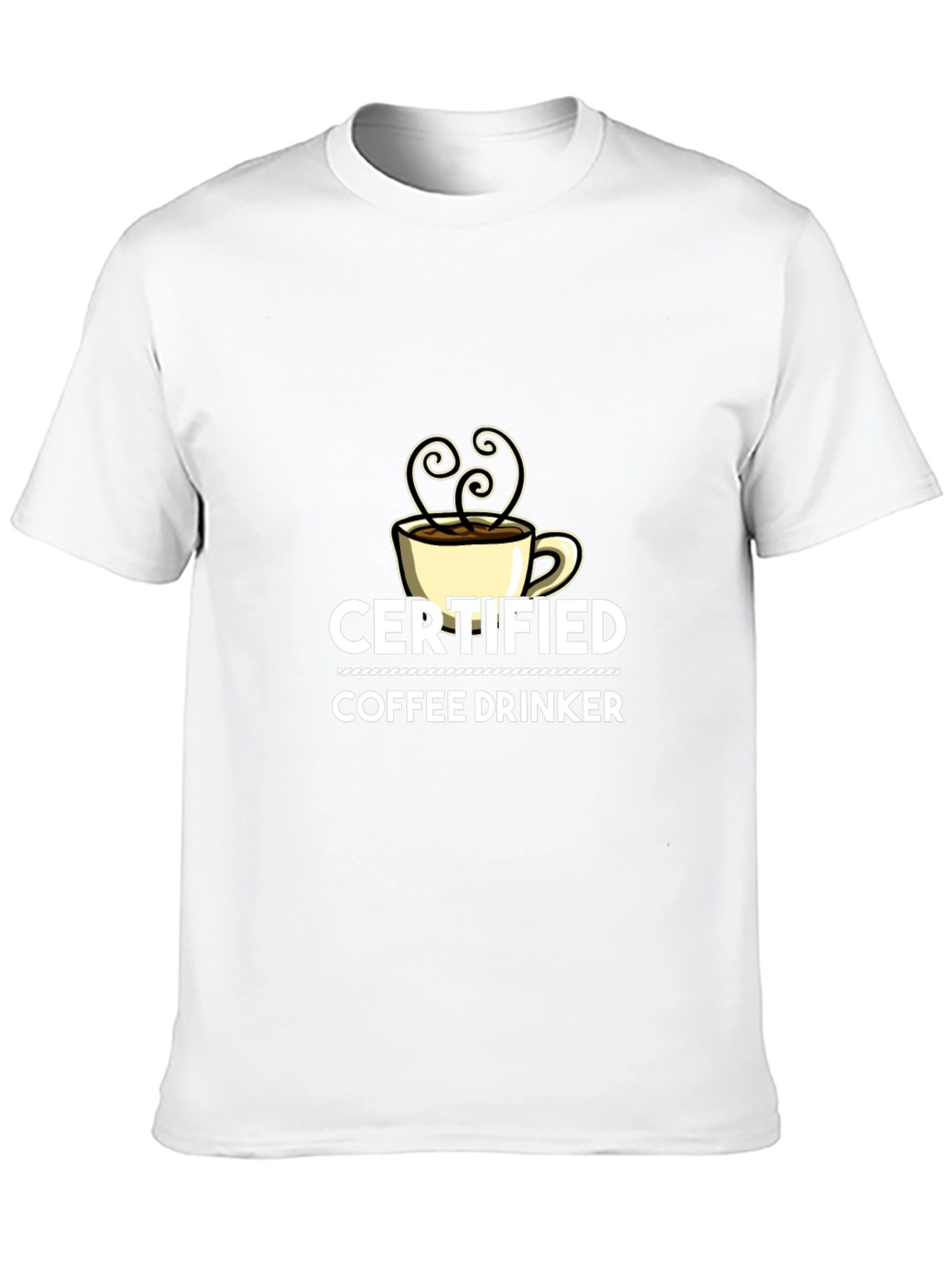 Certified Coffee Drinker Black T-Shirt