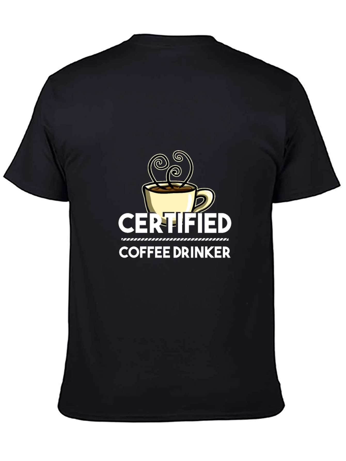 Certified Coffee Drinker Black T-Shirt