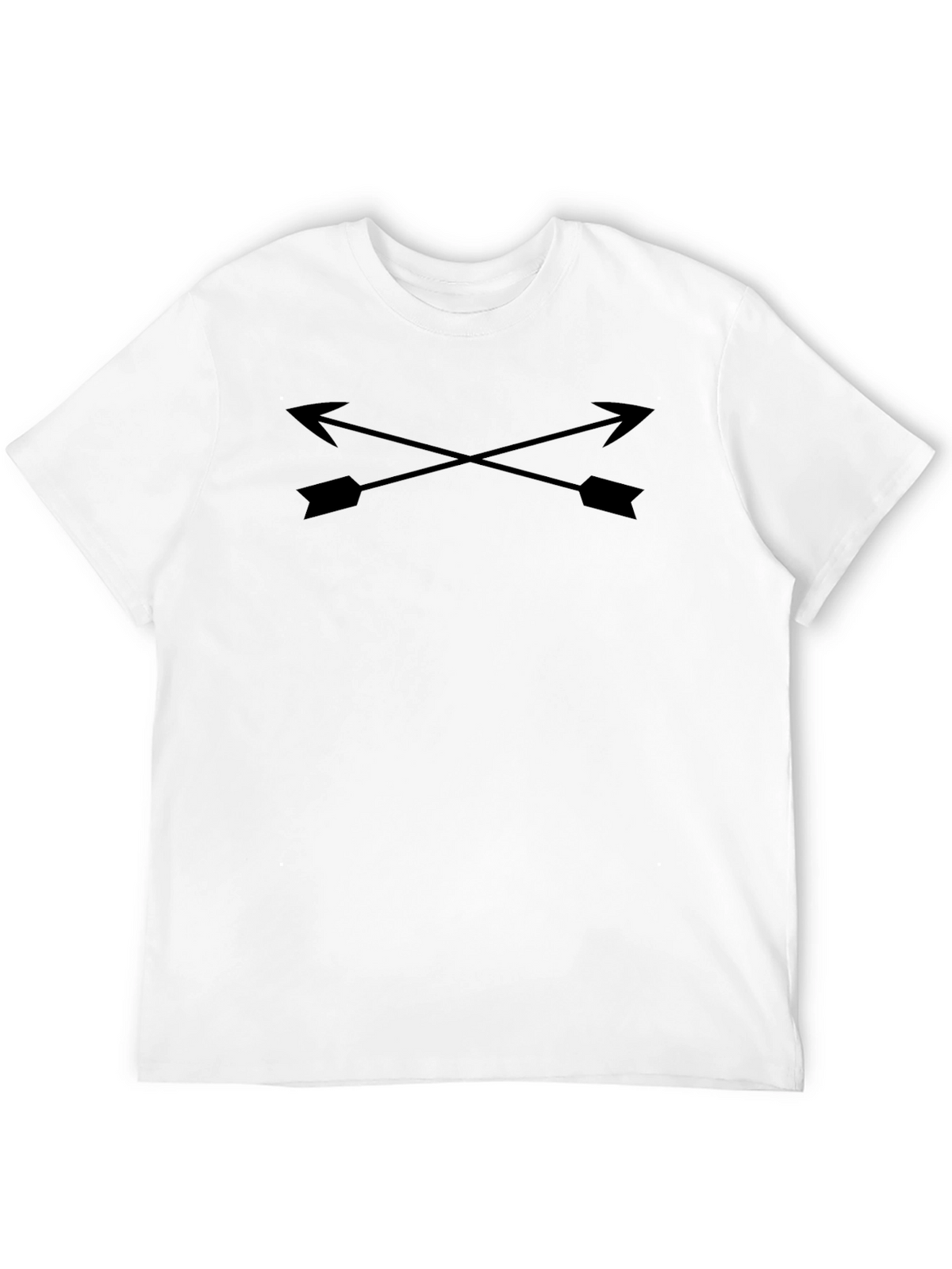 Crossed Arrows Graphic Tee - Stylish Black T-Shirt