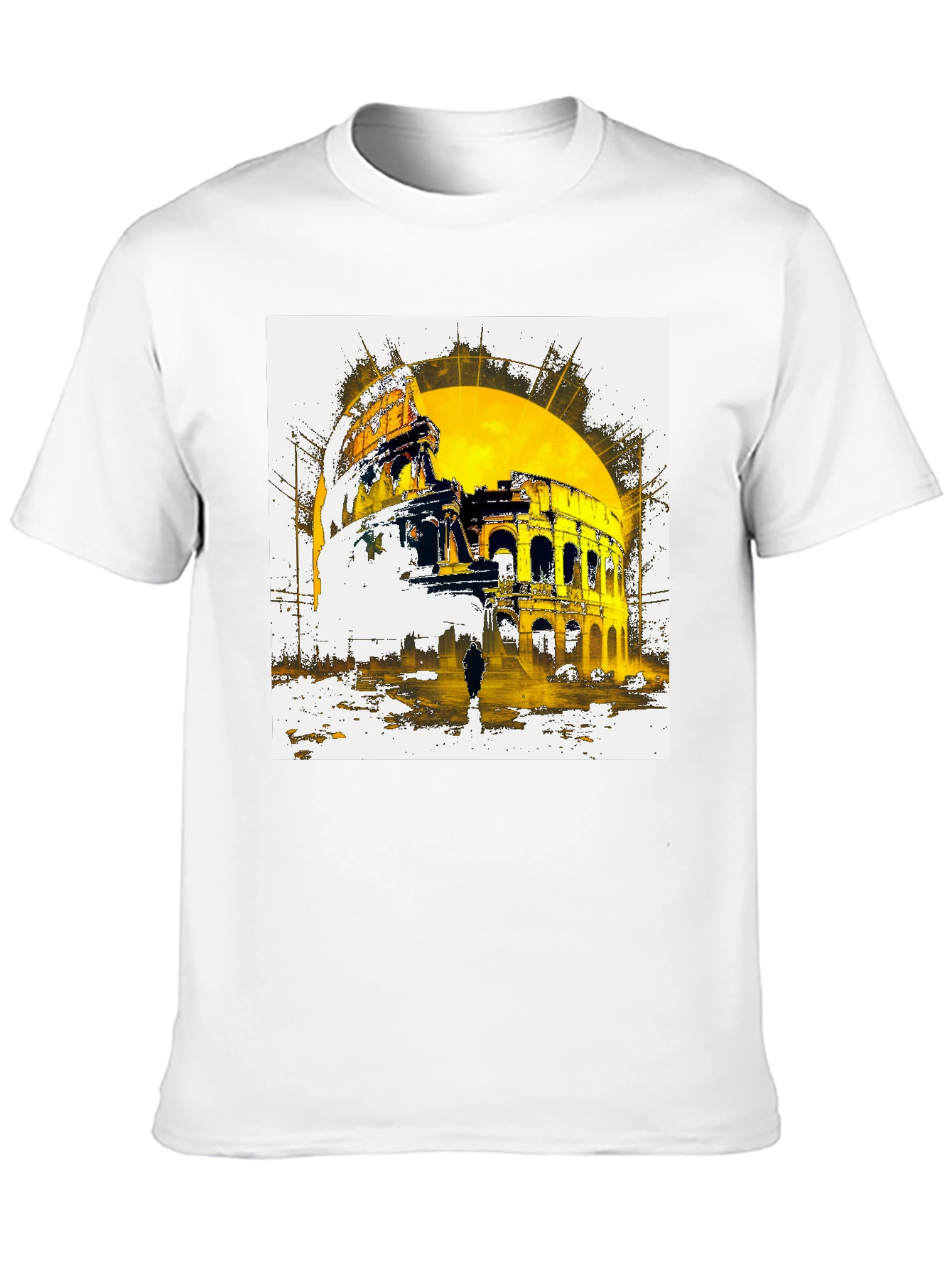 Colosseum Graphic Print Black T-Shirt