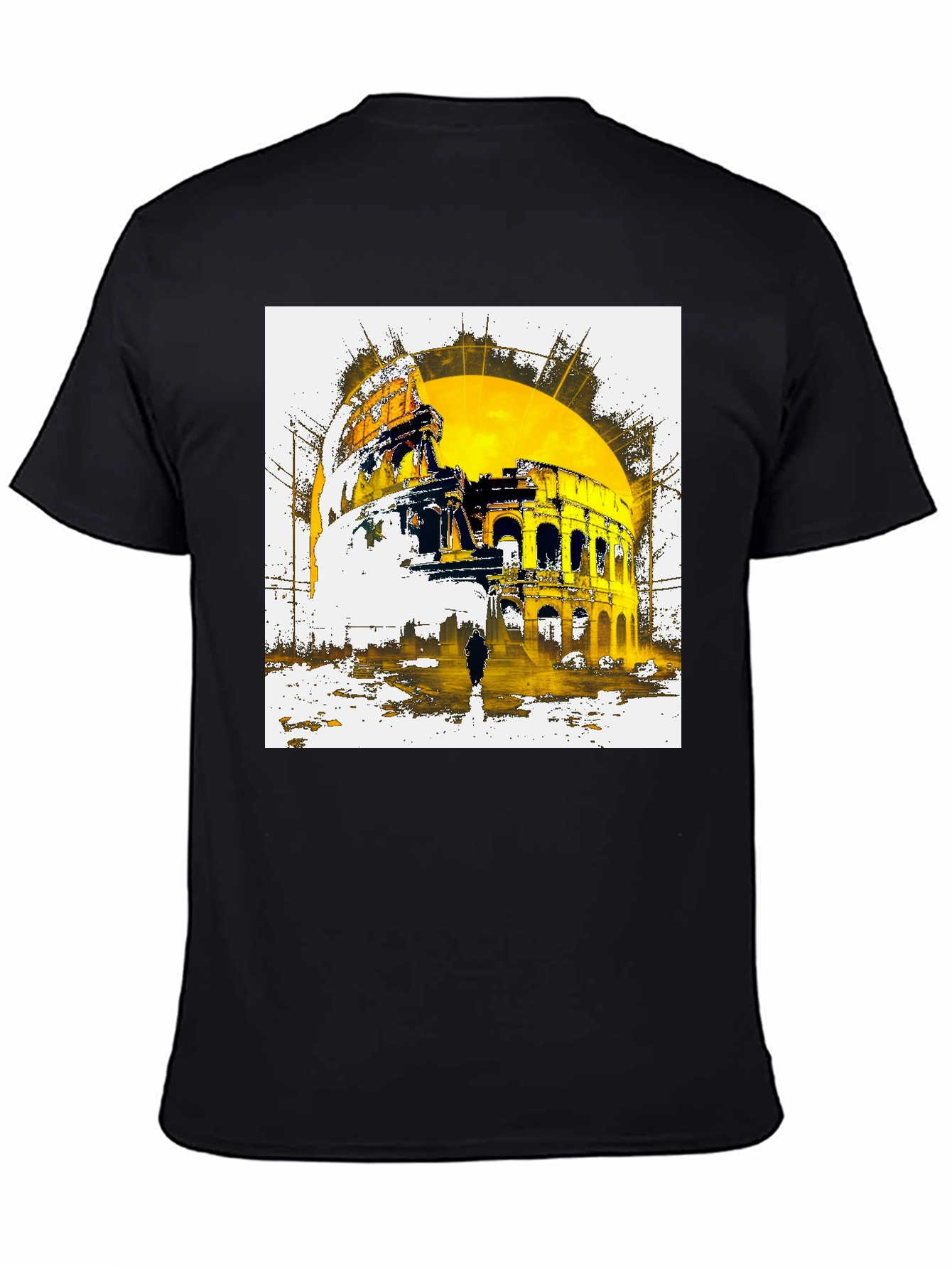Colosseum Graphic Print Black T-Shirt