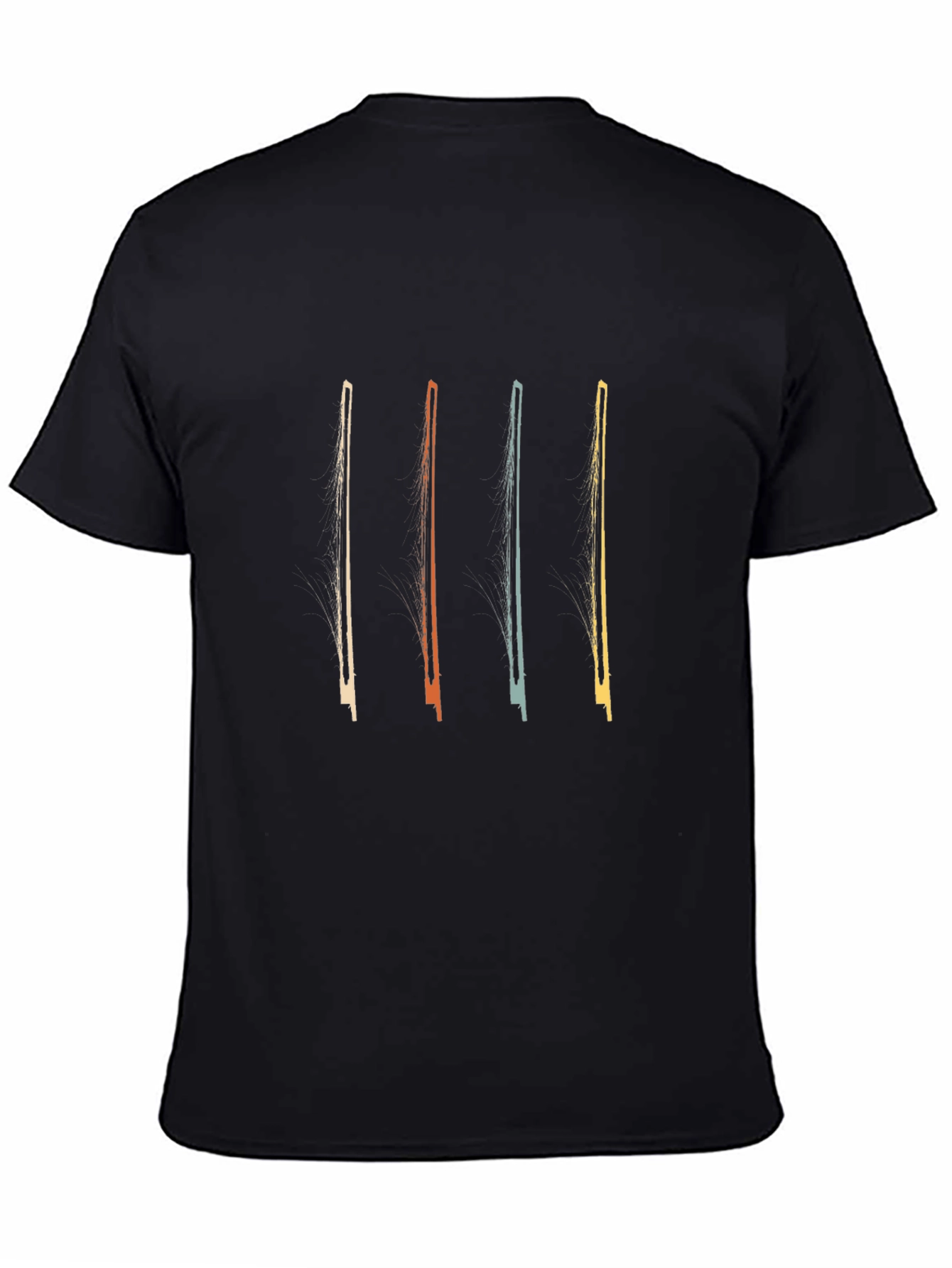 Retro Violin Bow Graphic T-Shirt