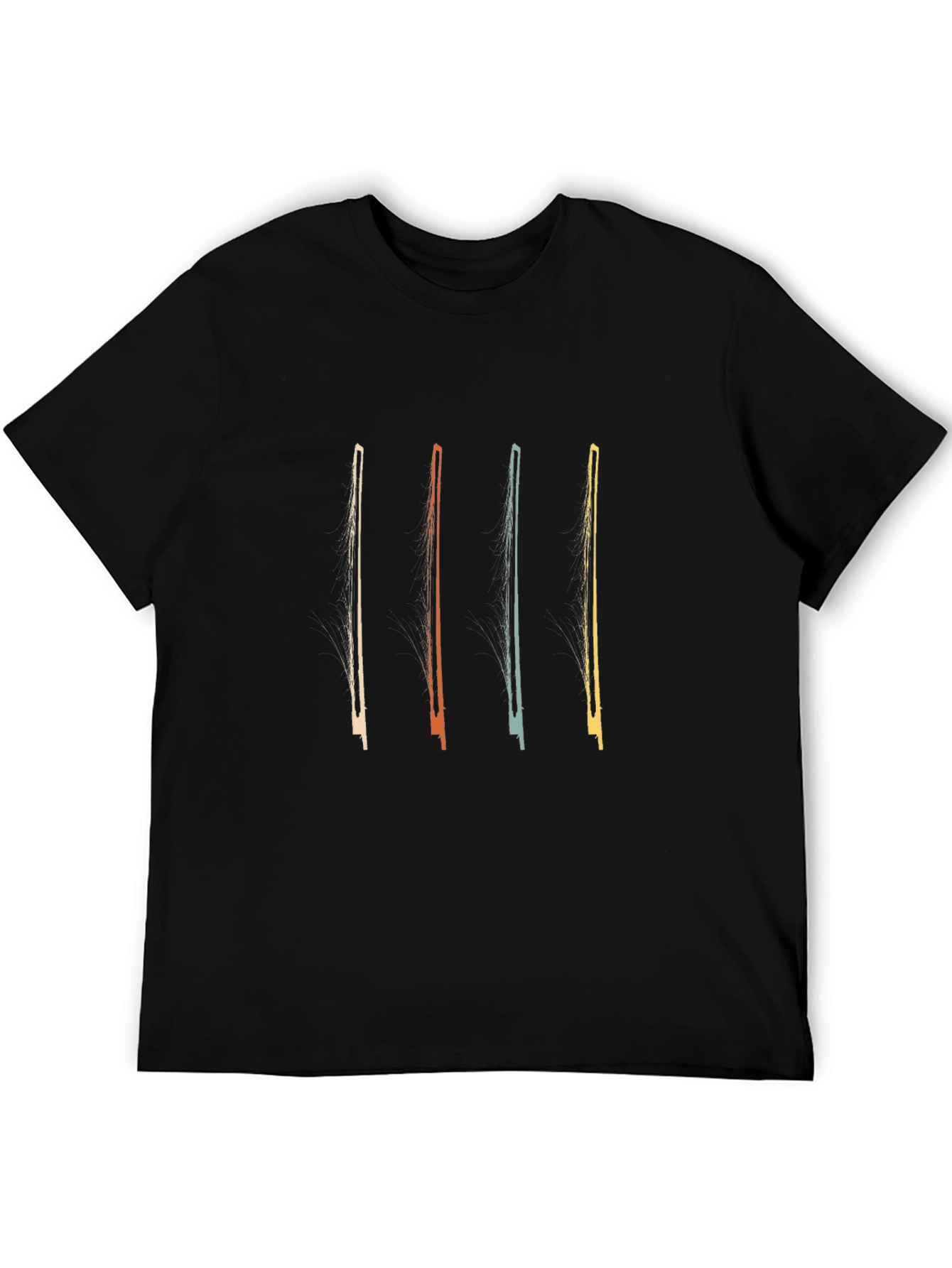 Retro Violin Bow Graphic T-Shirt