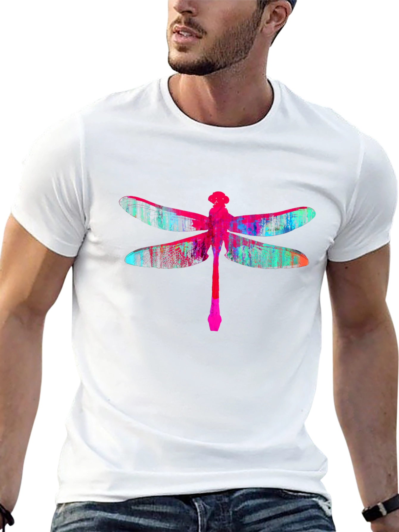 Dragonfly Graphic Black T-Shirt